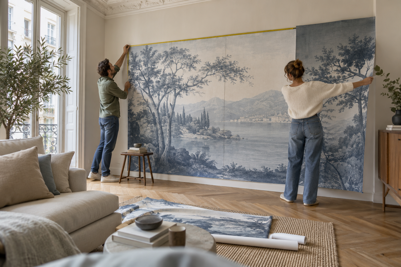 Can You Order Custom-Size Mural Wallpaper? What to Know — wallpaper mural design preview