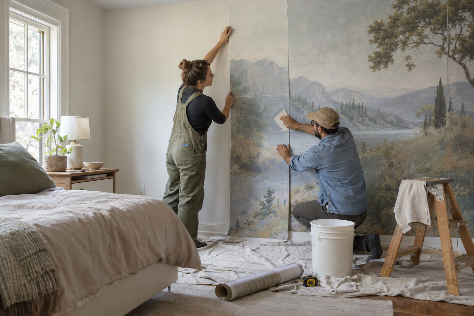 Is Mural Wallpaper Easy to Install? What the Process Involves — wallpaper mural design preview