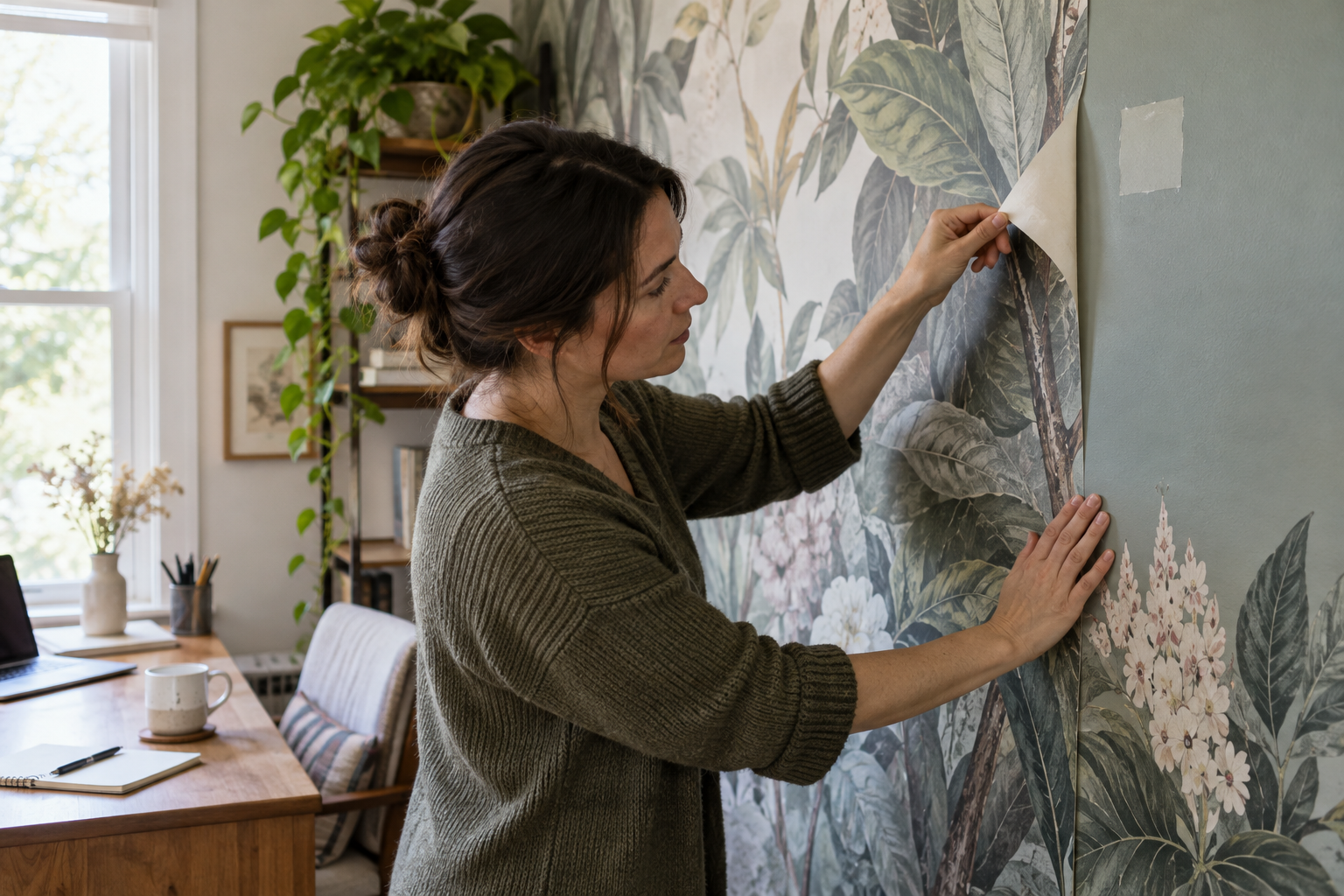 Is Peel-and-Stick Mural Wallpaper Removable? — wallpaper mural design preview, peel-and-stick finish