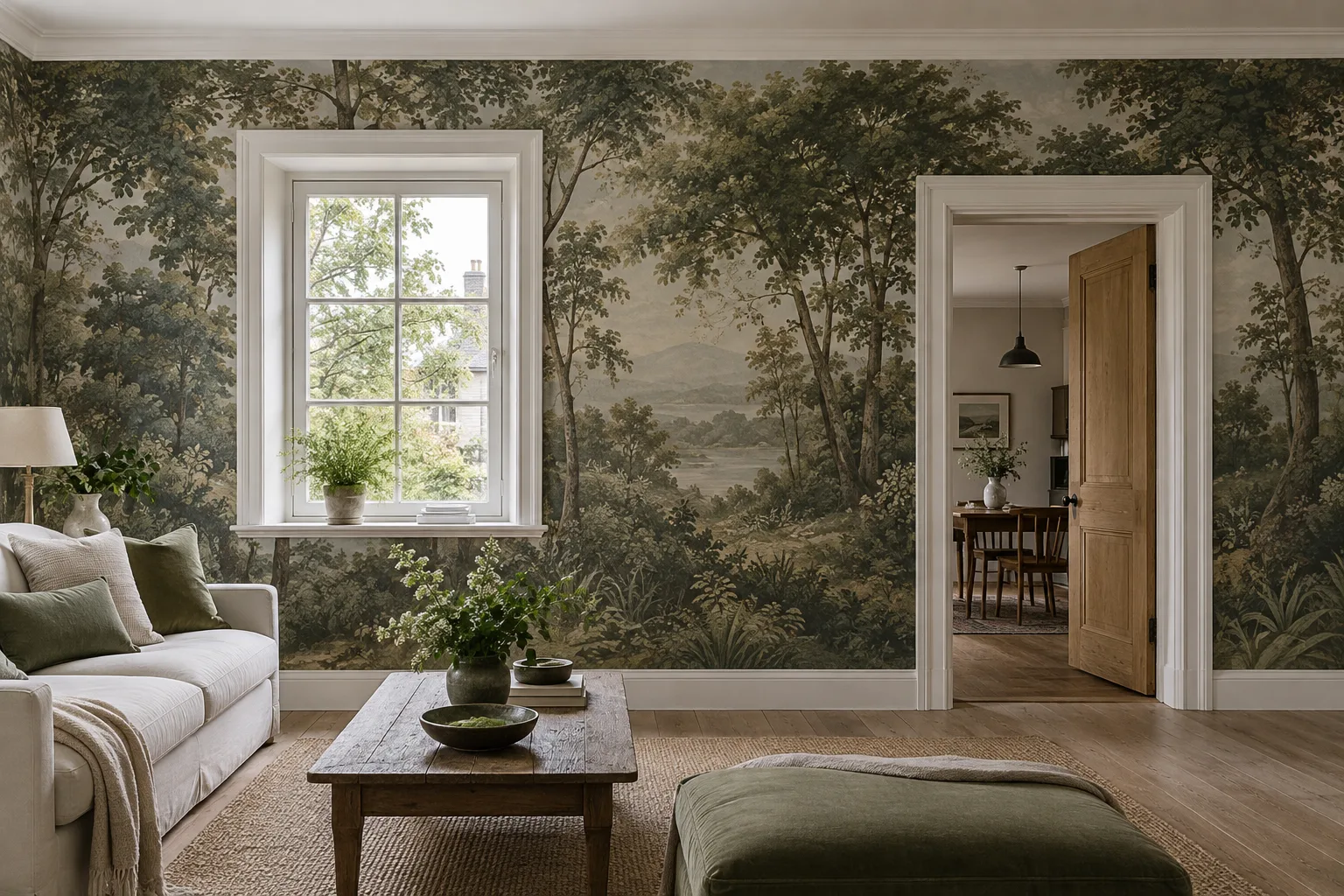 Can Mural Wallpaper Fit Around Windows and Doors? — wallpaper mural design preview