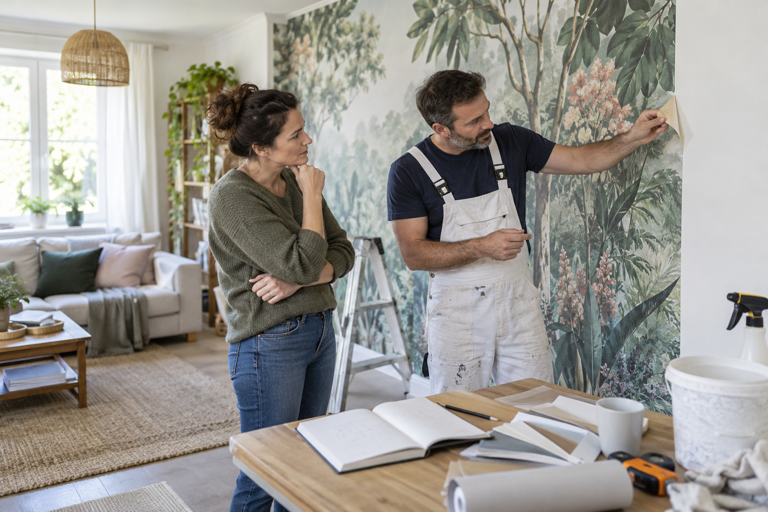 How to Plan for Mural Wallpaper Removal — wallpaper mural design preview