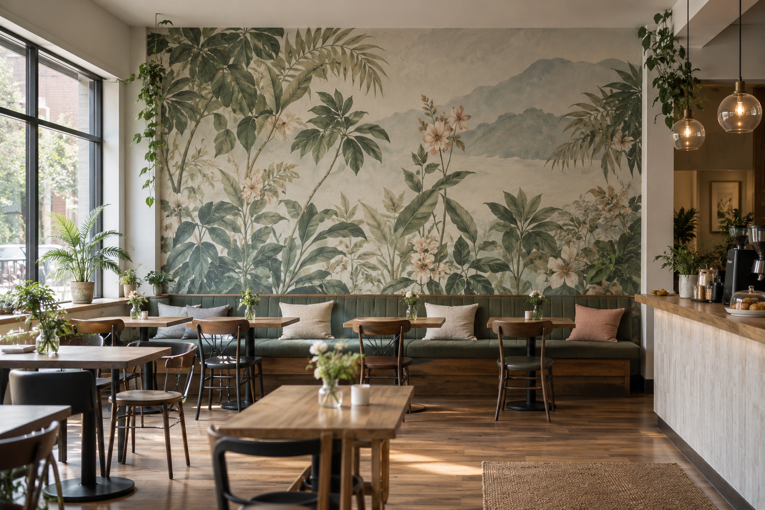 Can Mural Wallpaper Be Used in a Commercial Space? — wallpaper mural design preview