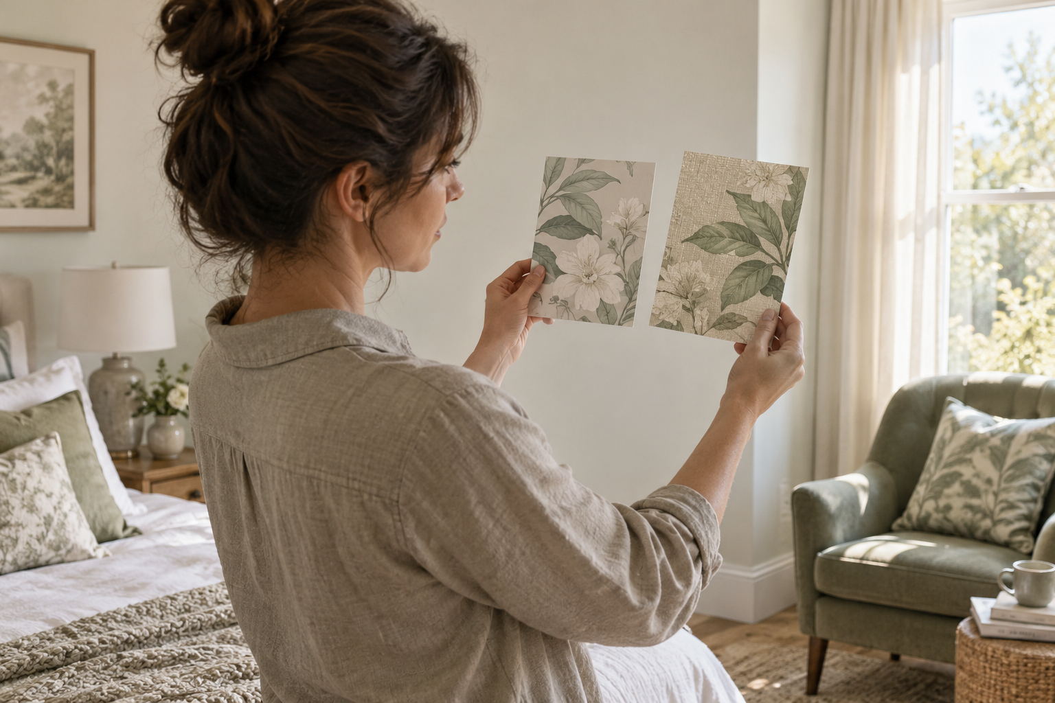Should You Order a Colour Sample Before Choosing a Mural? — wallpaper mural design preview