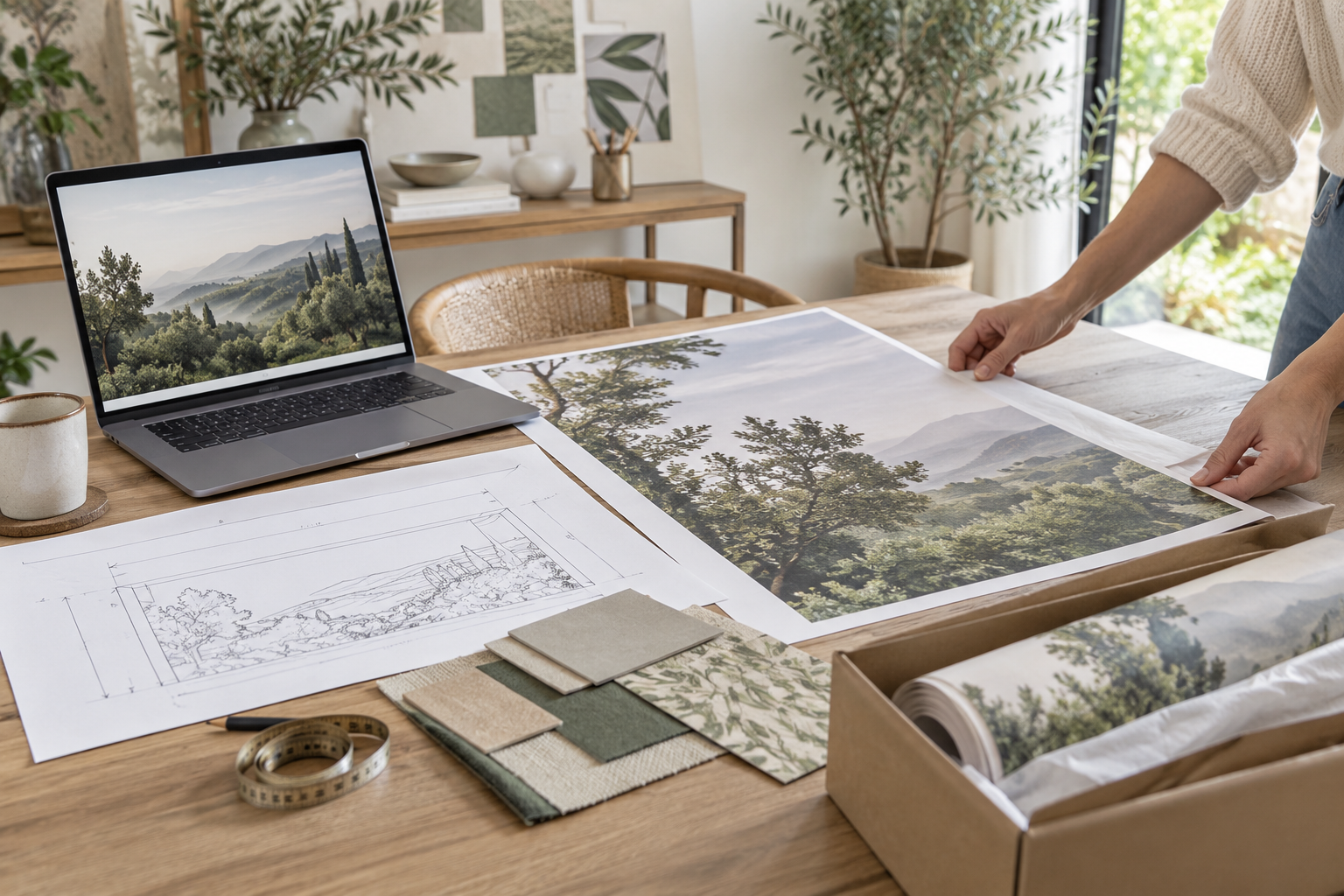 What Happens When You Order Custom Mural Wallpaper? — wallpaper mural design preview