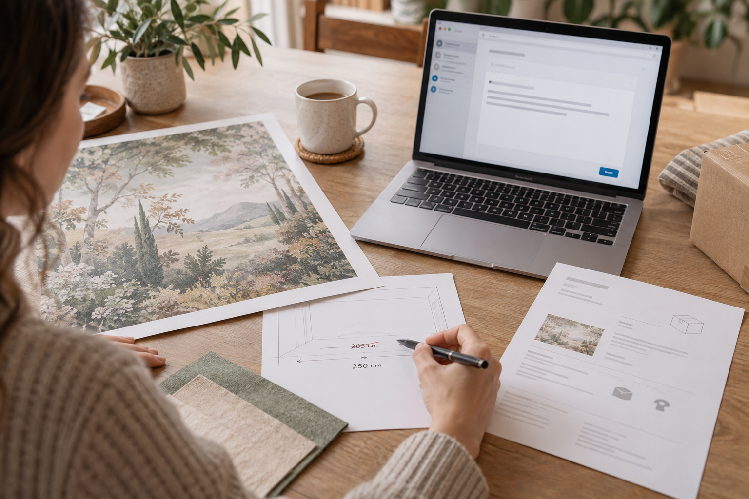 Can You Change a Mural Wallpaper Order After Checkout? — wallpaper mural design preview