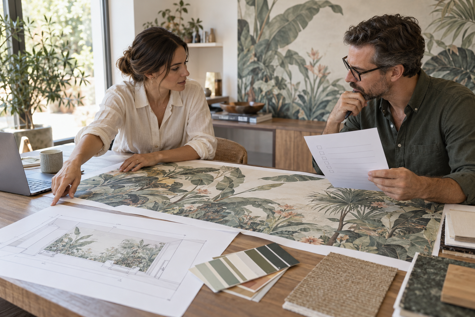 What Should You Approve Before Mural Wallpaper Production? — wallpaper mural design preview