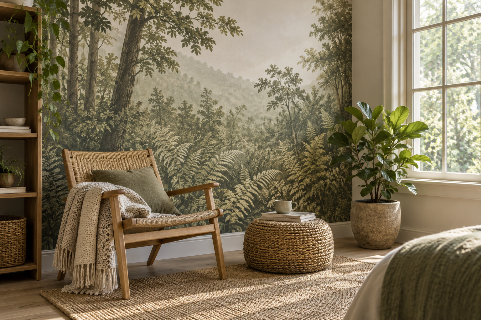 Can Mural Wallpaper Support a Biophilic Interior? — wallpaper mural design preview