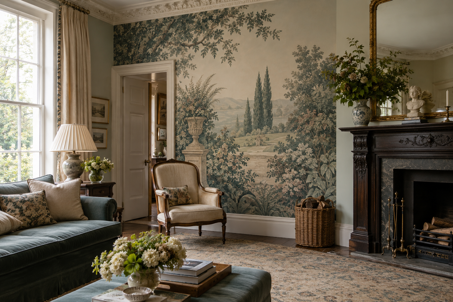 What Mural Wallpaper Works in a Heritage Interior? — wallpaper mural design preview