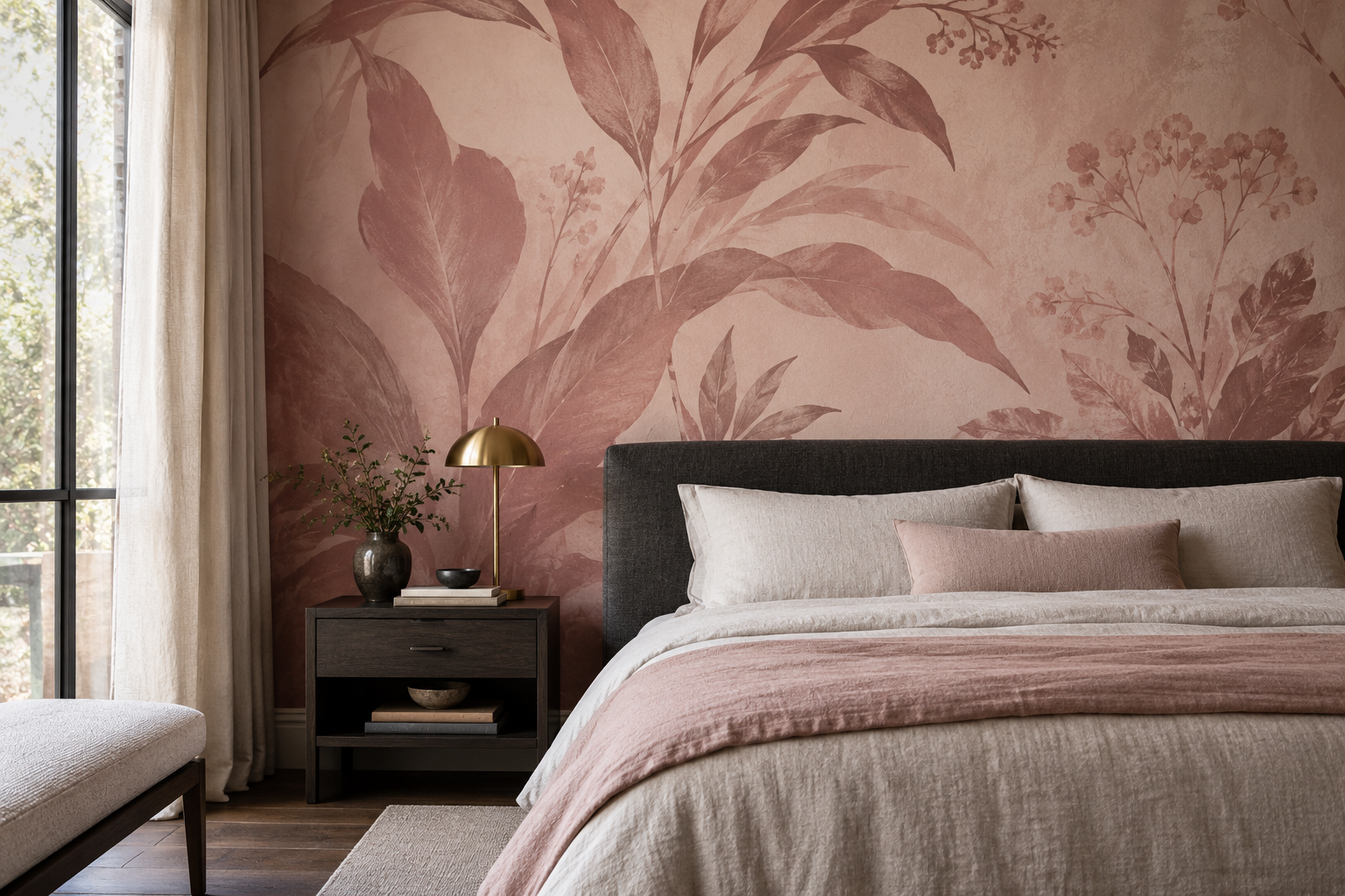 How to Choose Sophisticated Pink Mural Wallpaper — wallpaper mural design preview