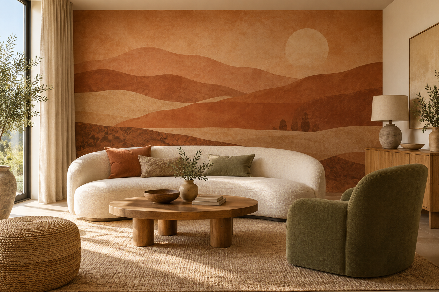 What Terracotta Mural Wallpaper Suits a Warm Interior? — wallpaper mural design preview