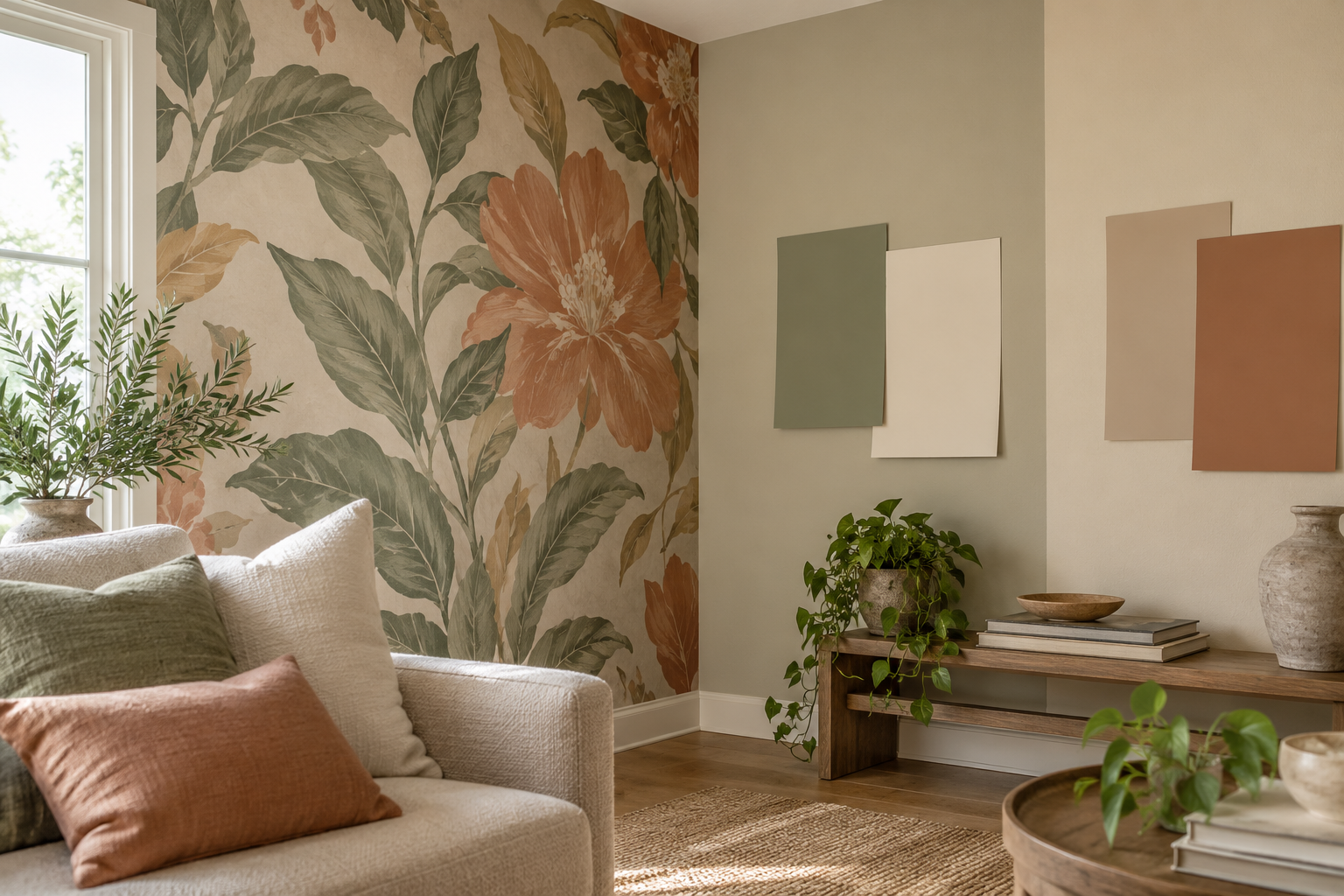 What Paint Colour Should You Use with Mural Wallpaper? — wallpaper mural design preview