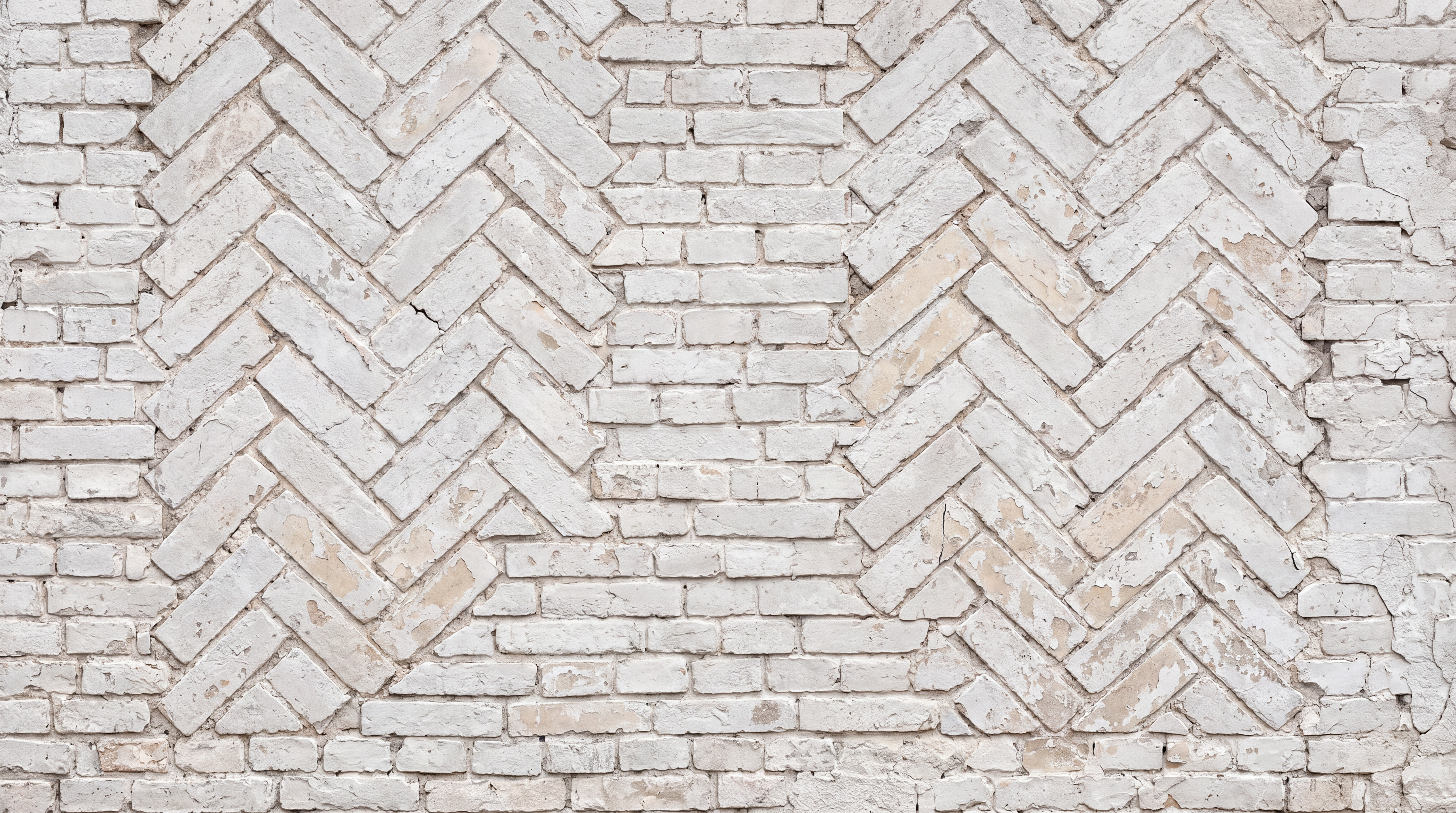 Ivory Brick Decorative Wallpaper Mural, Peel-and-stick Finish