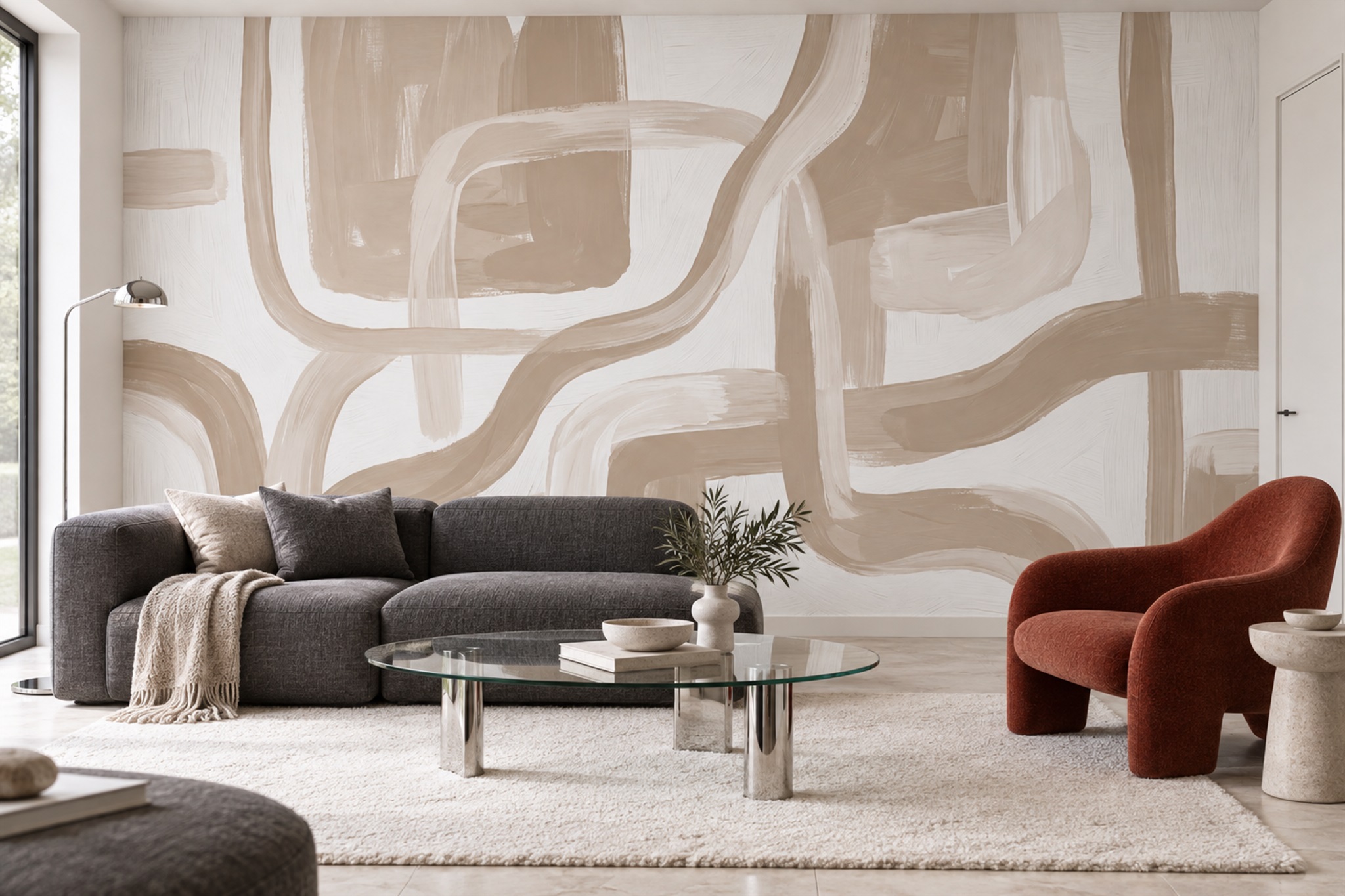 How to Crop Mural Wallpaper Around Doors and Windows — wallpaper mural design preview, peel-and-stick finish
