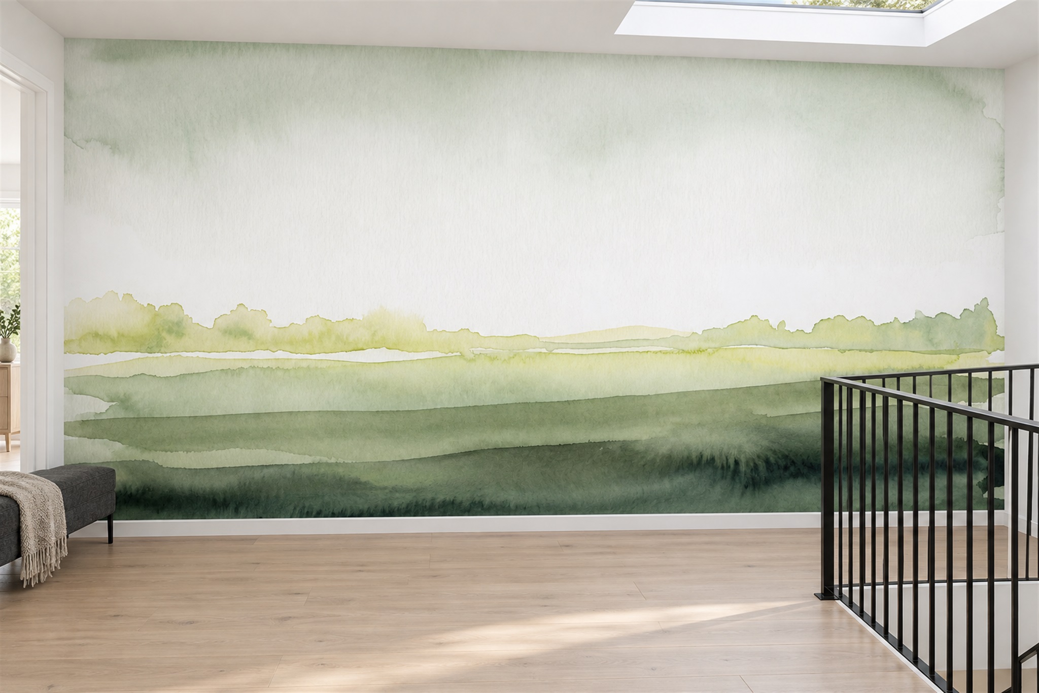 What Mural Wallpaper Works Best on a Staircase? — wallpaper mural design preview, peel-and-stick finish