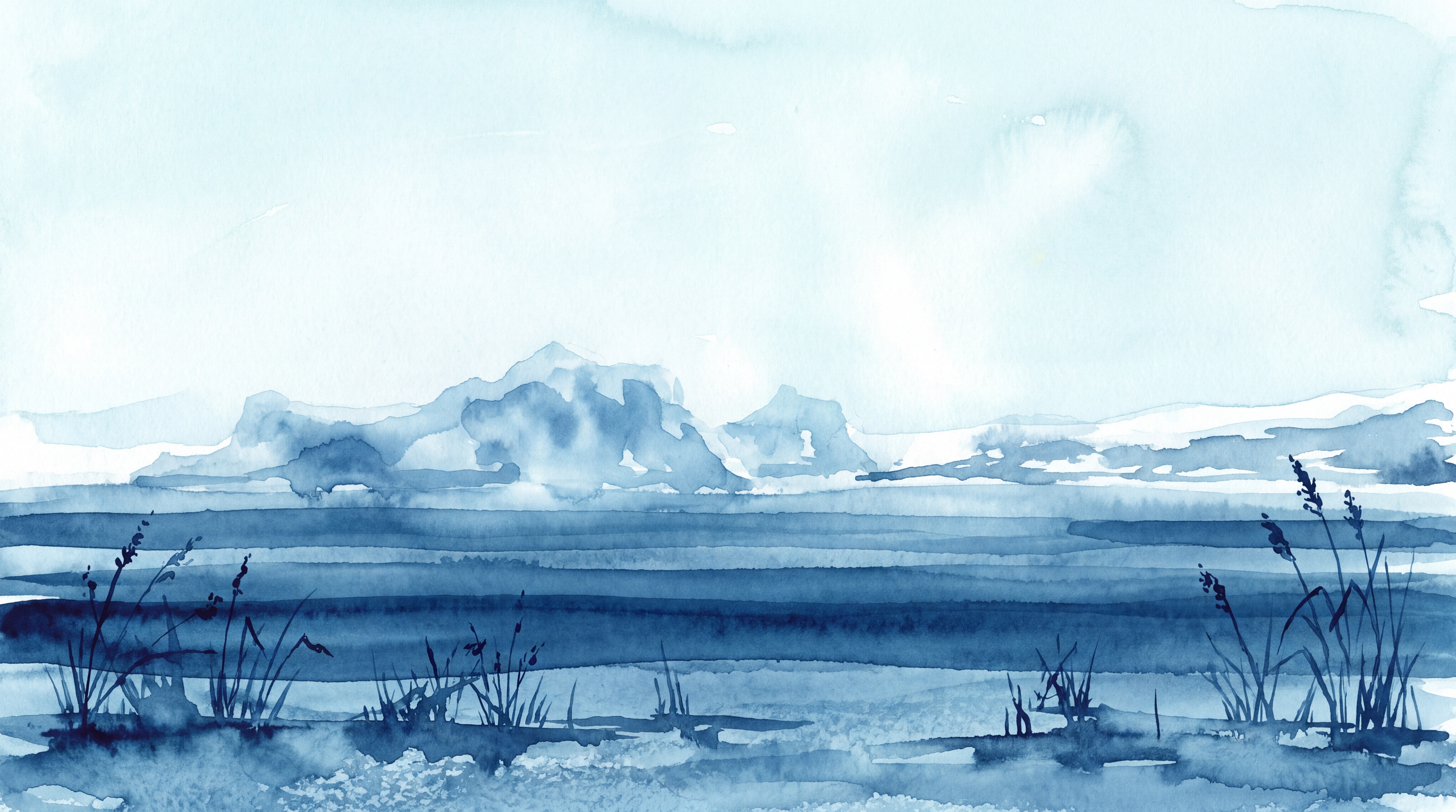 Where Should the Horizon Sit on a Landscape Mural? — wallpaper mural design preview, peel-and-stick finish