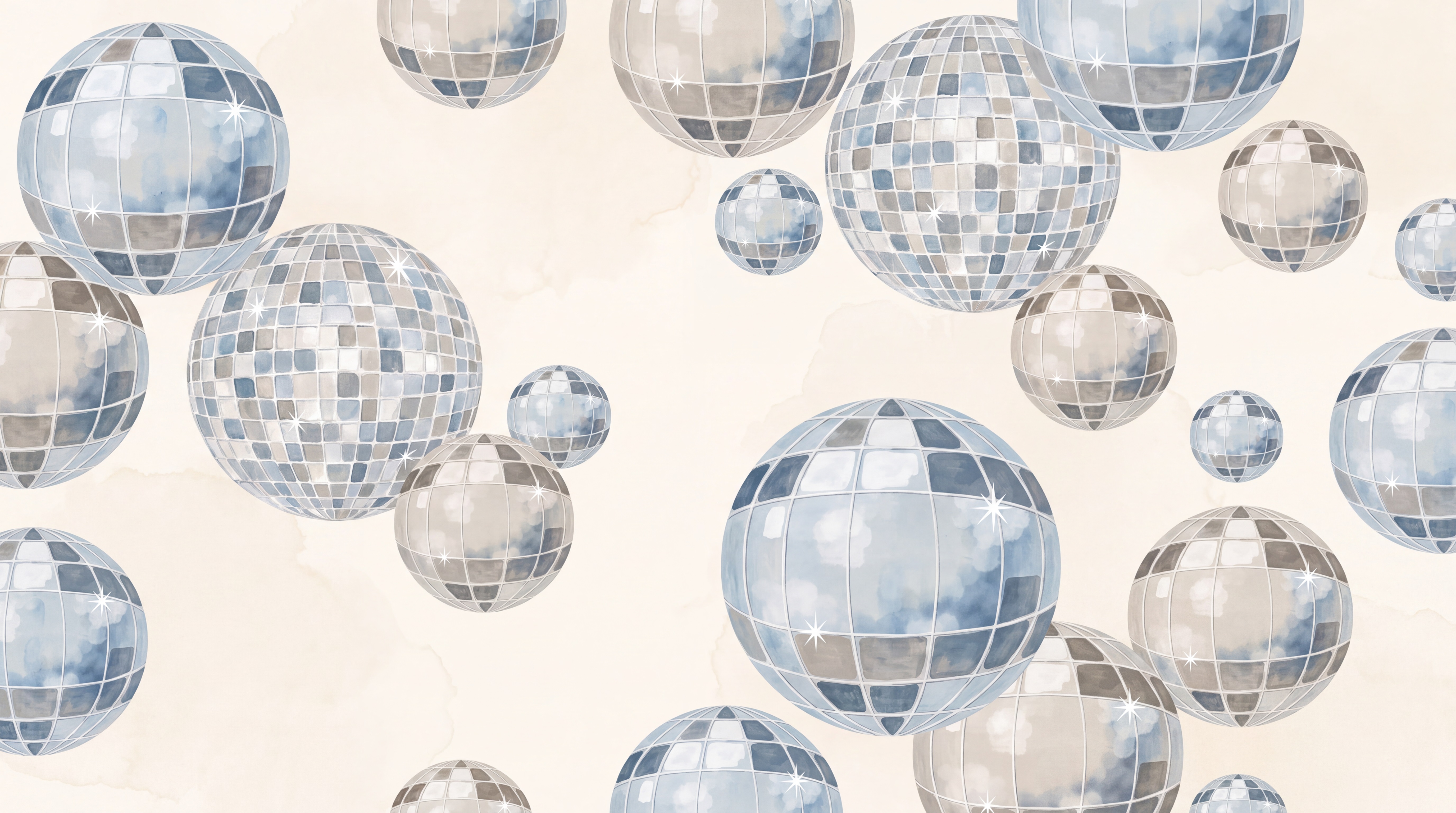 Blue Pattern Decorative Wallpaper Mural, Peel-and-stick Finish
