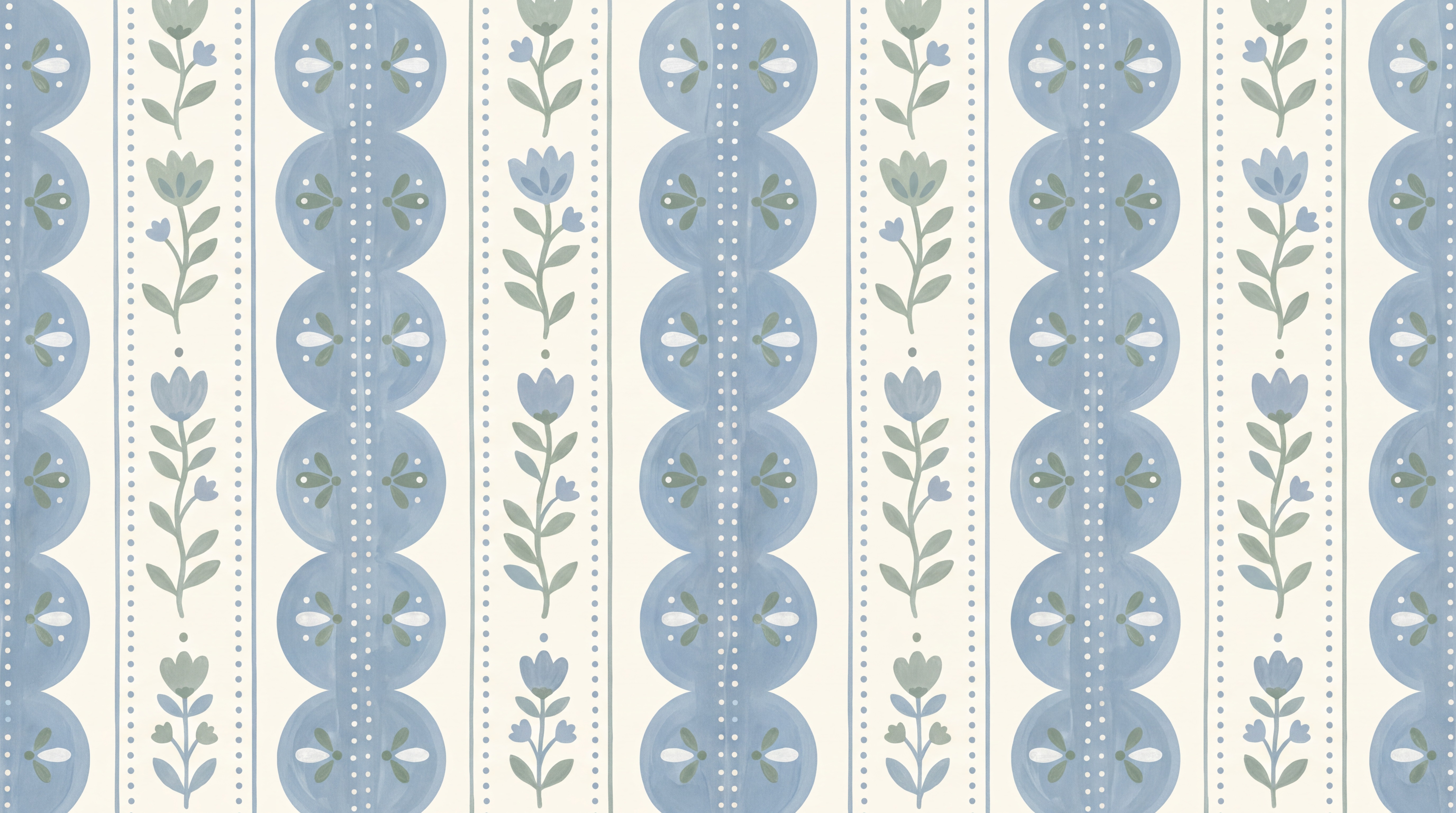 Blue Pattern Decorative Abstract Wallpaper Mural, Peel-and-stick Finish