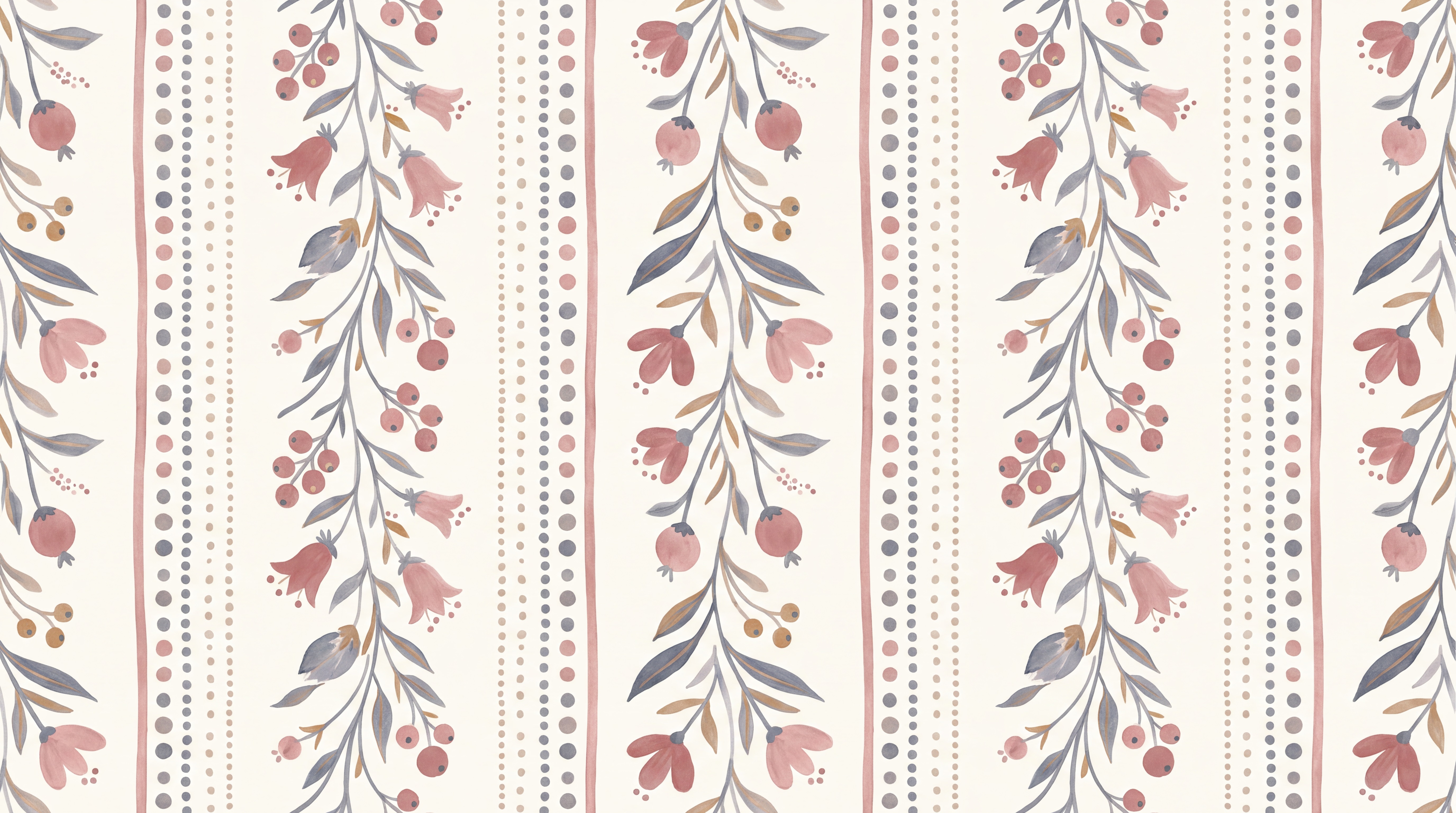 Pink Striped Abstract Wallpaper Mural, Peel-and-stick Finish