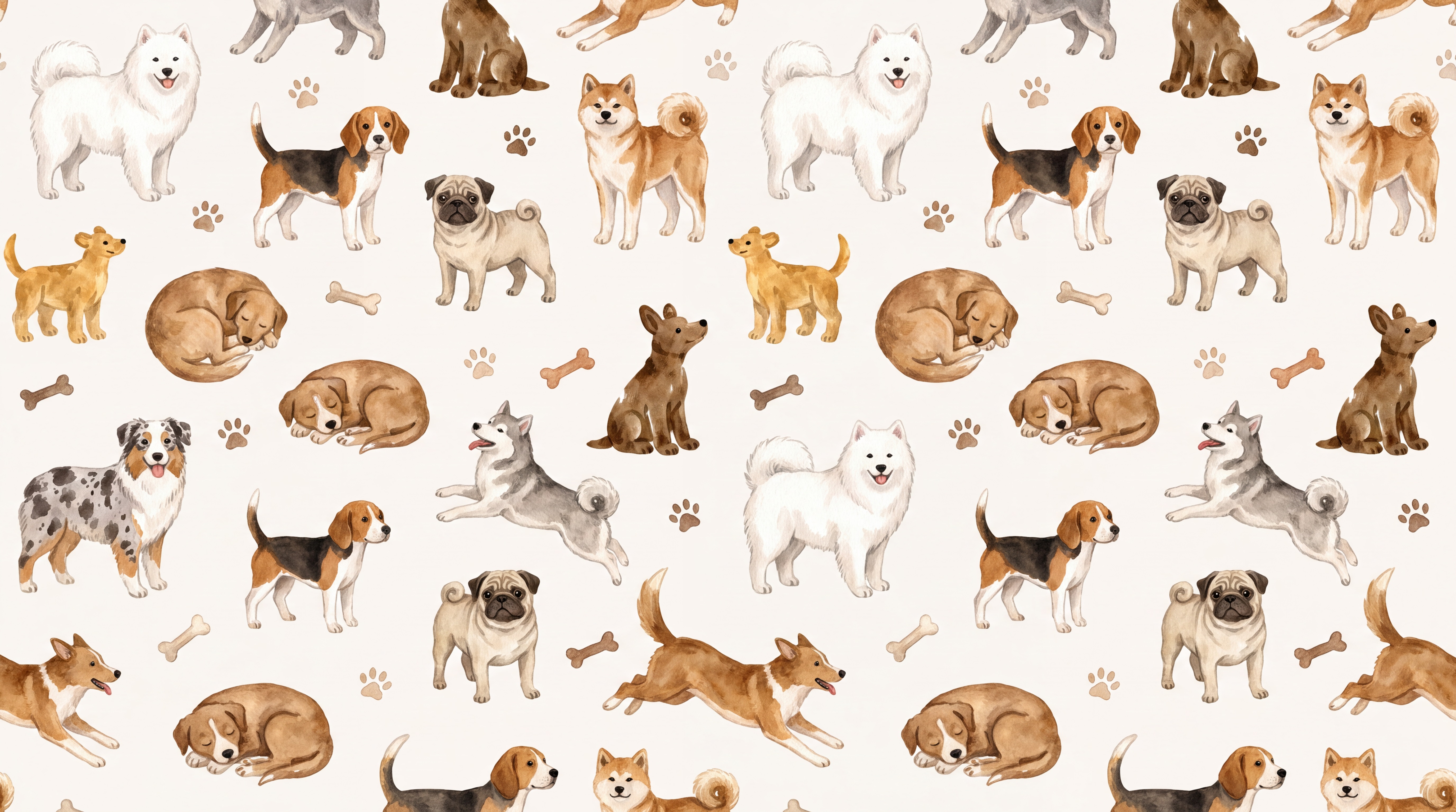 Tan Pattern Decorative Wallpaper Mural, Peel-and-stick Finish