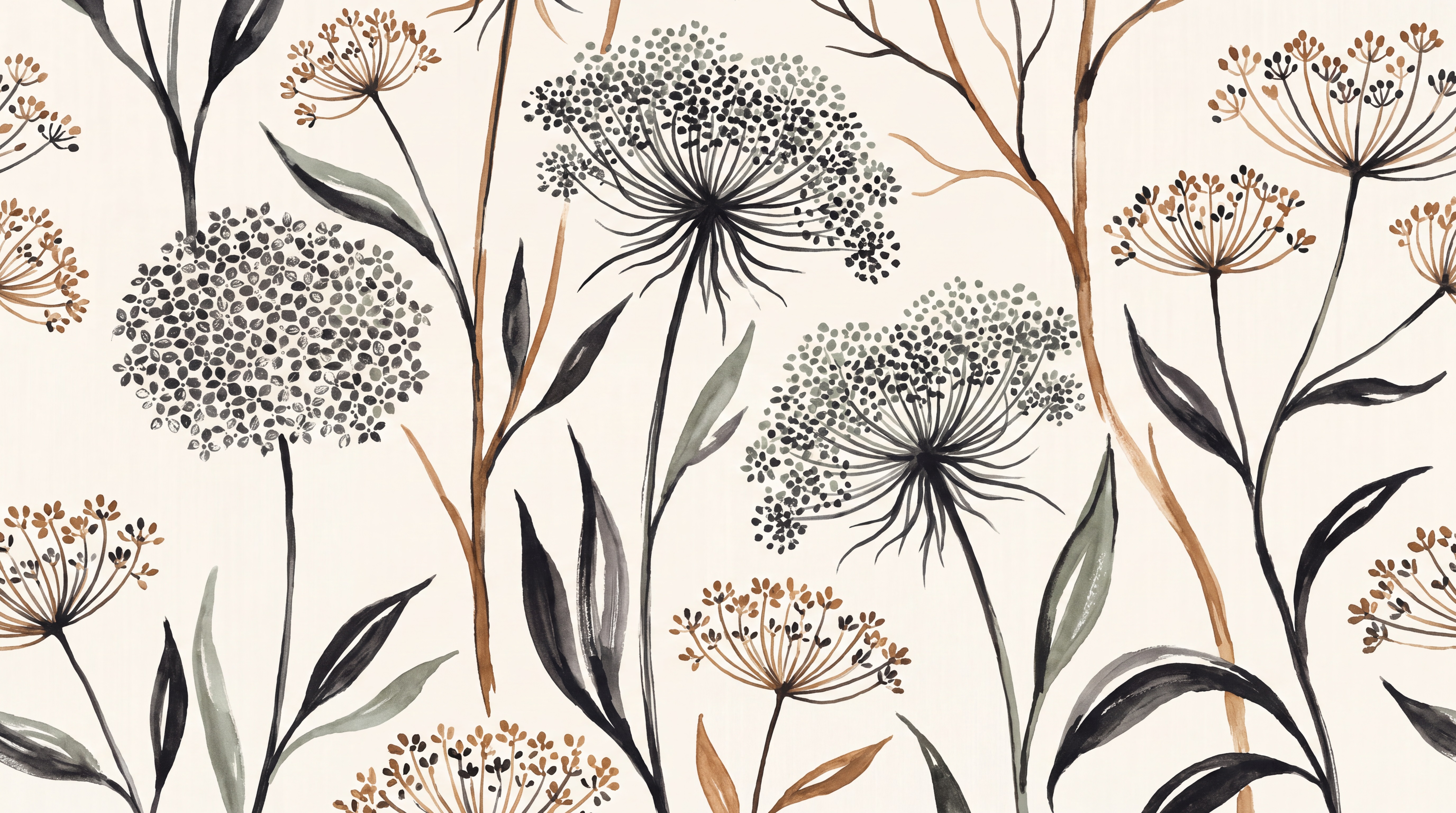 Black Pattern Decorative Wallpaper Mural Accent-wall-wallpaper-murals, Peel-and-stick Finish