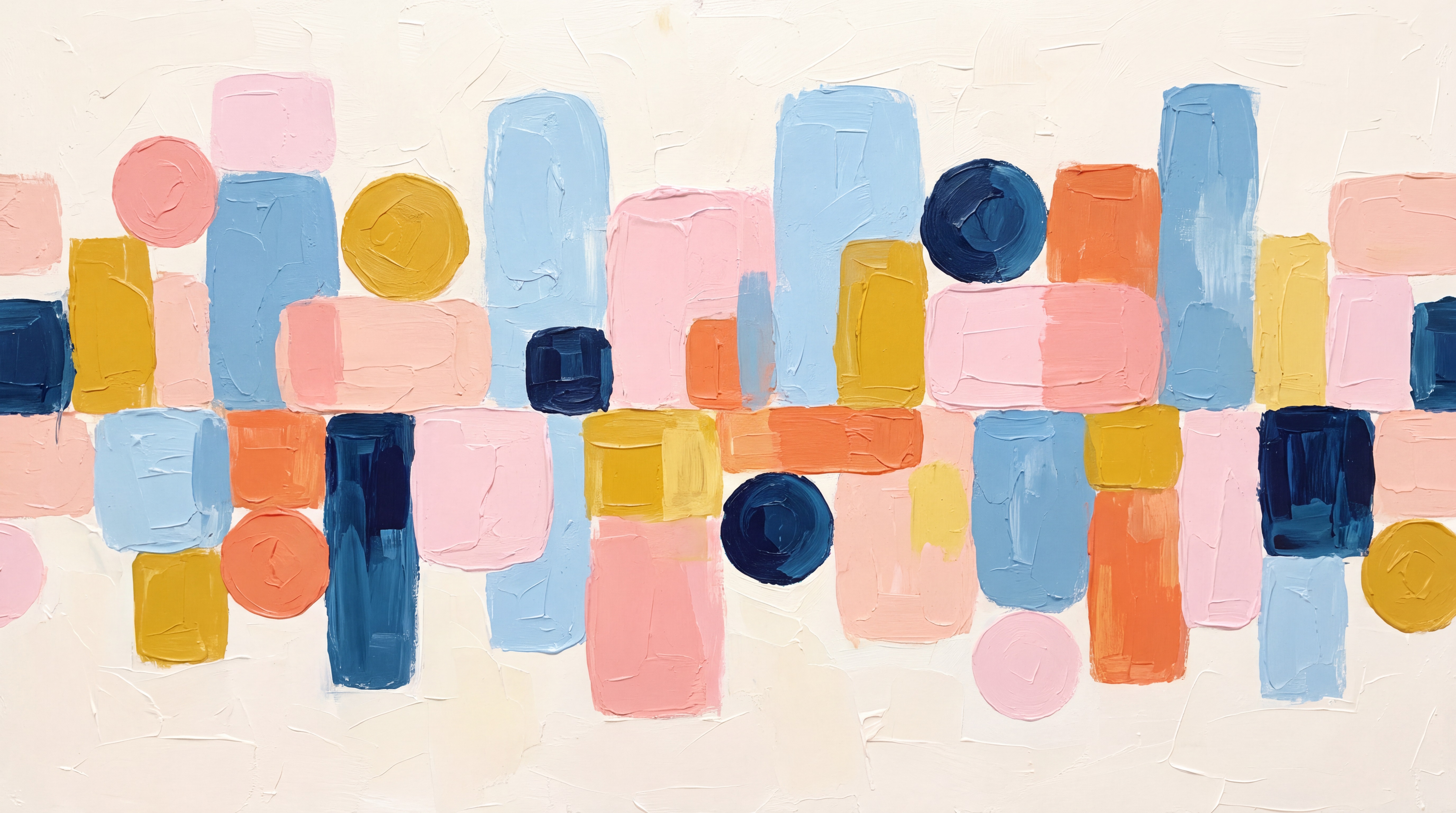 Pink Blocks Abstract Wallpaper Mural, Peel-and-stick Finish