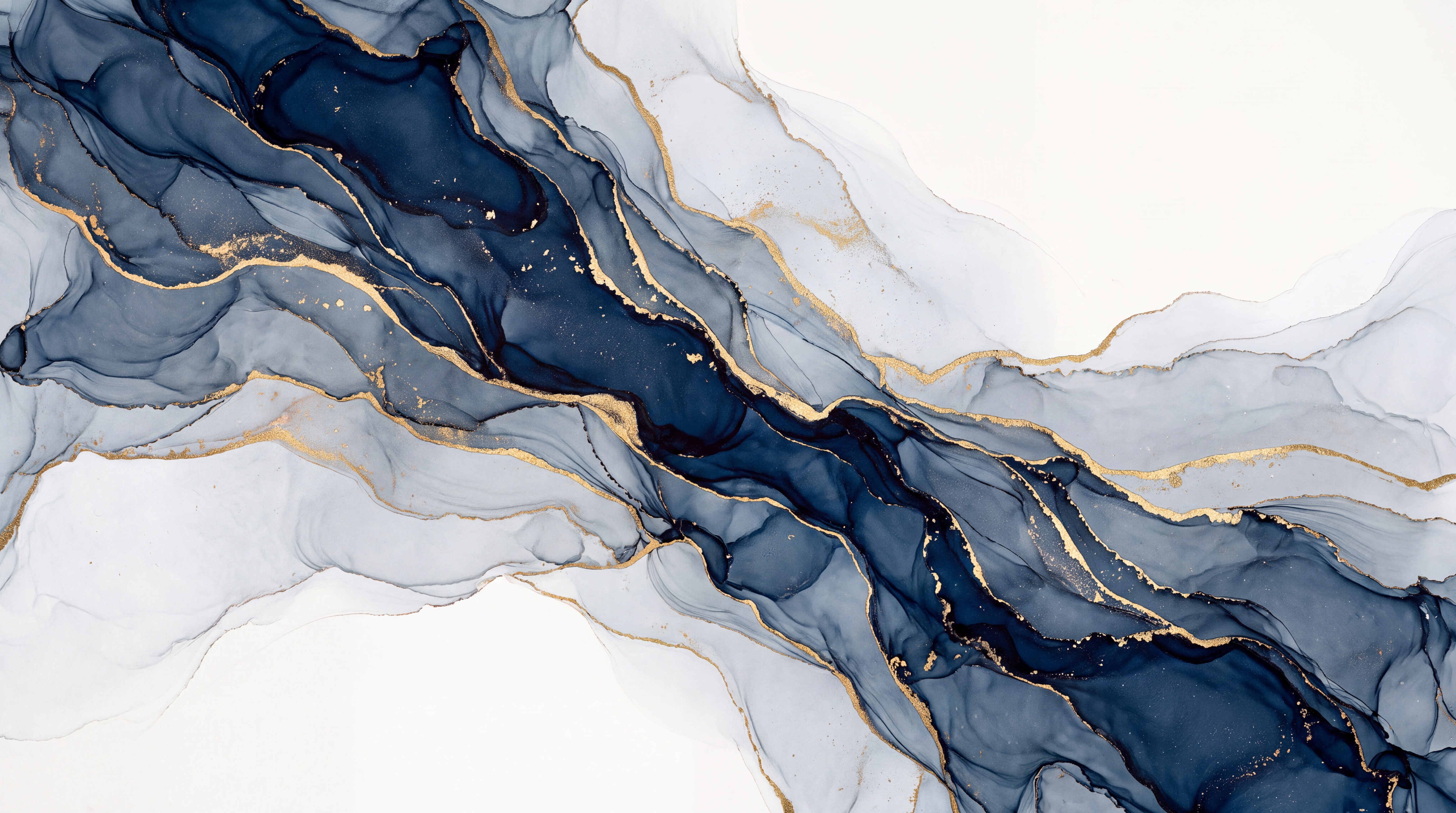 Navy Marble Decorative Wallpaper Mural Dining-room-wallpaper-murals, Peel-and-stick Finish