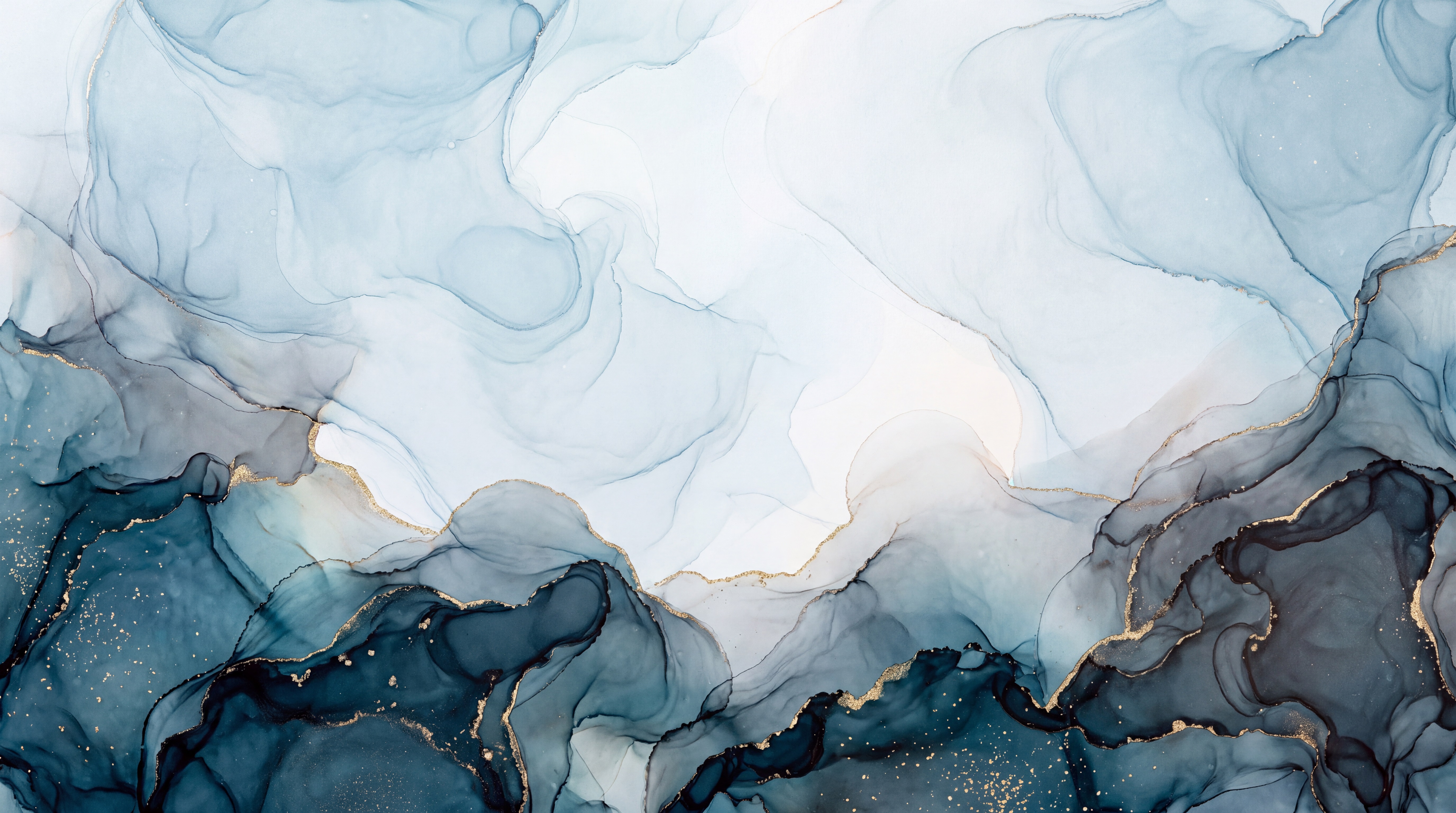 Blue Agate Decorative Wallpaper Mural, Peel-and-stick Finish