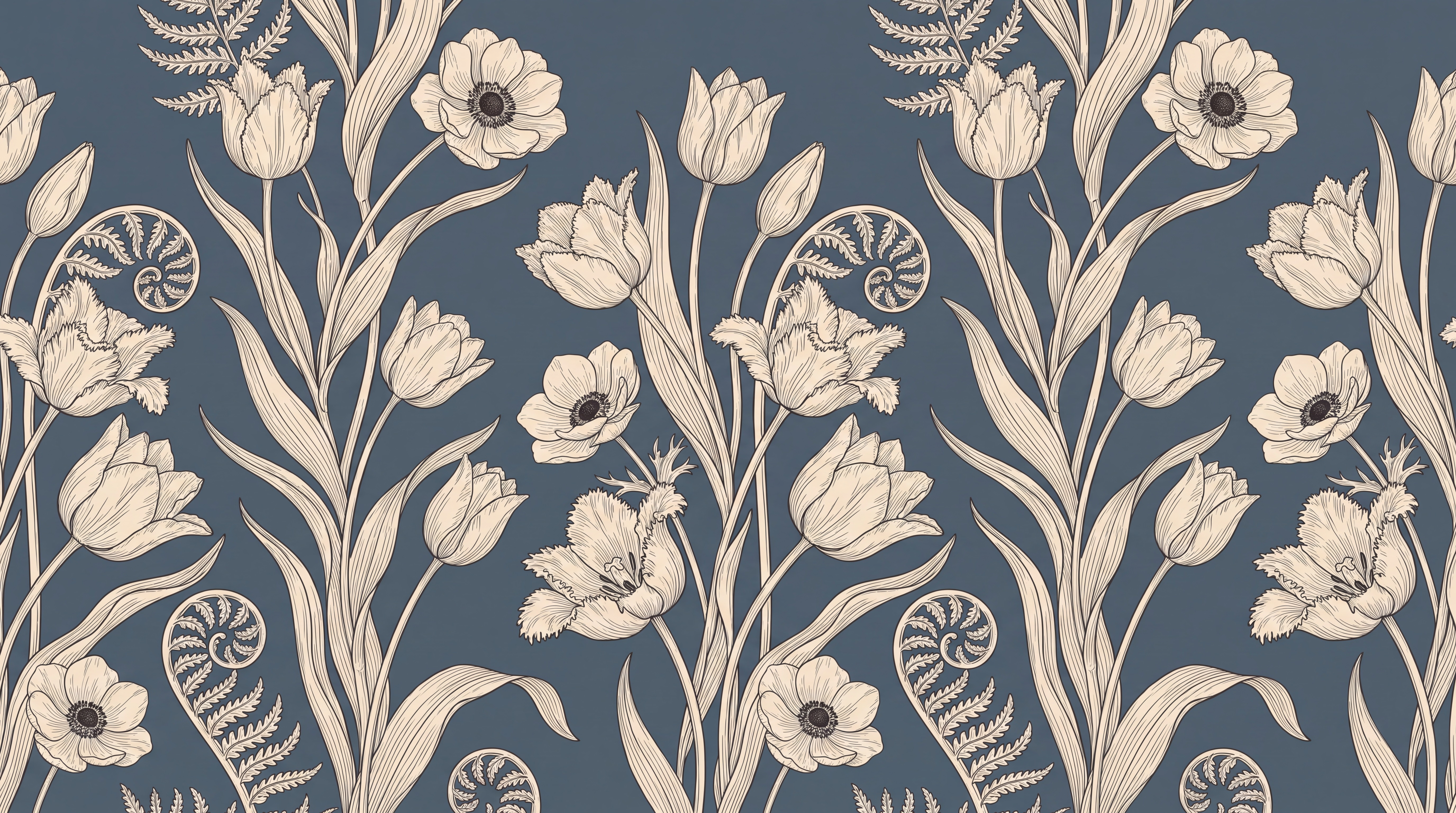 Navy Pattern Decorative Textured Wallpaper Mural, Peel-and-stick Finish