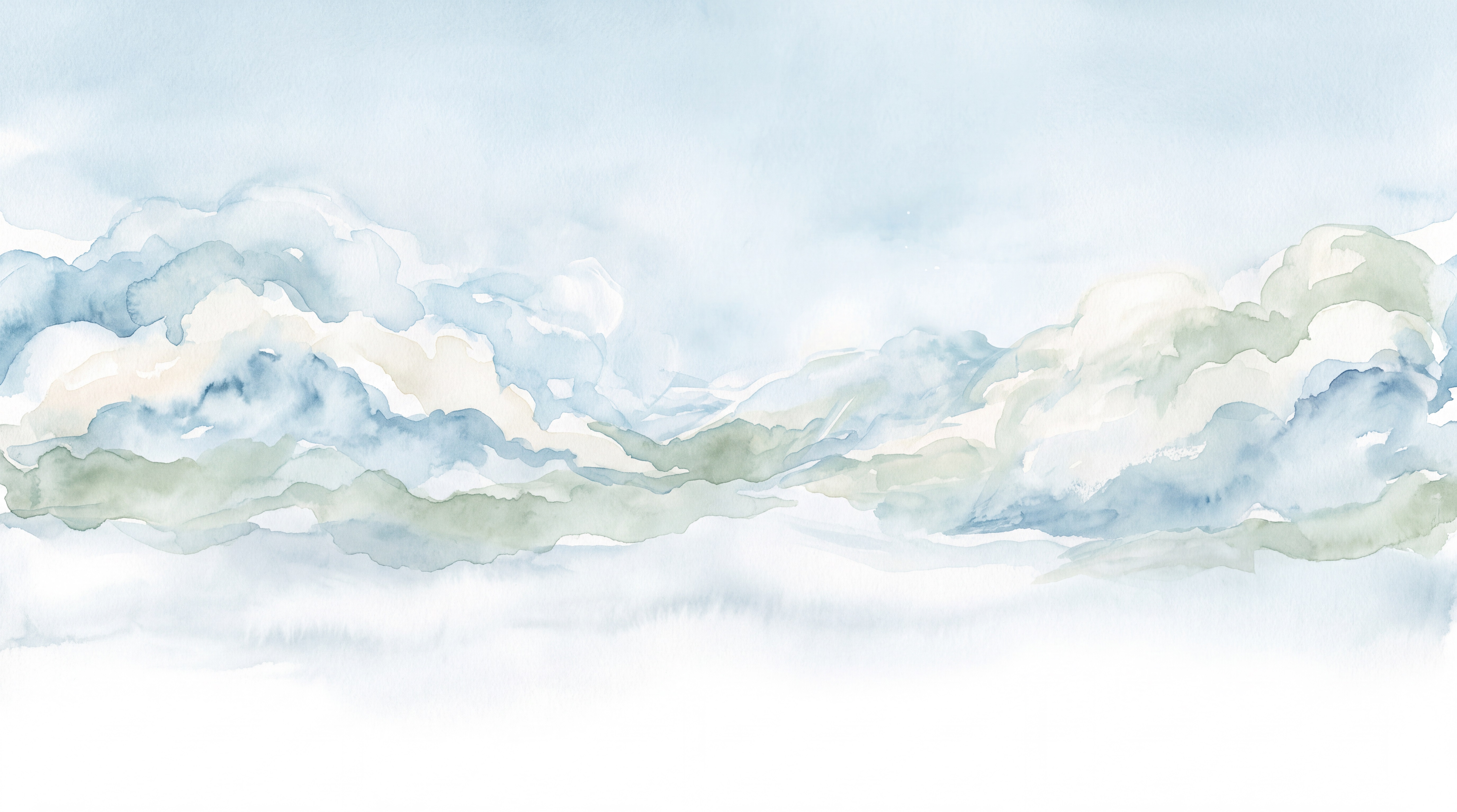 Blue Hills Scenic Decorative Wallpaper Mural Accent-wall-wallpaper-murals, Peel-and-stick Finish