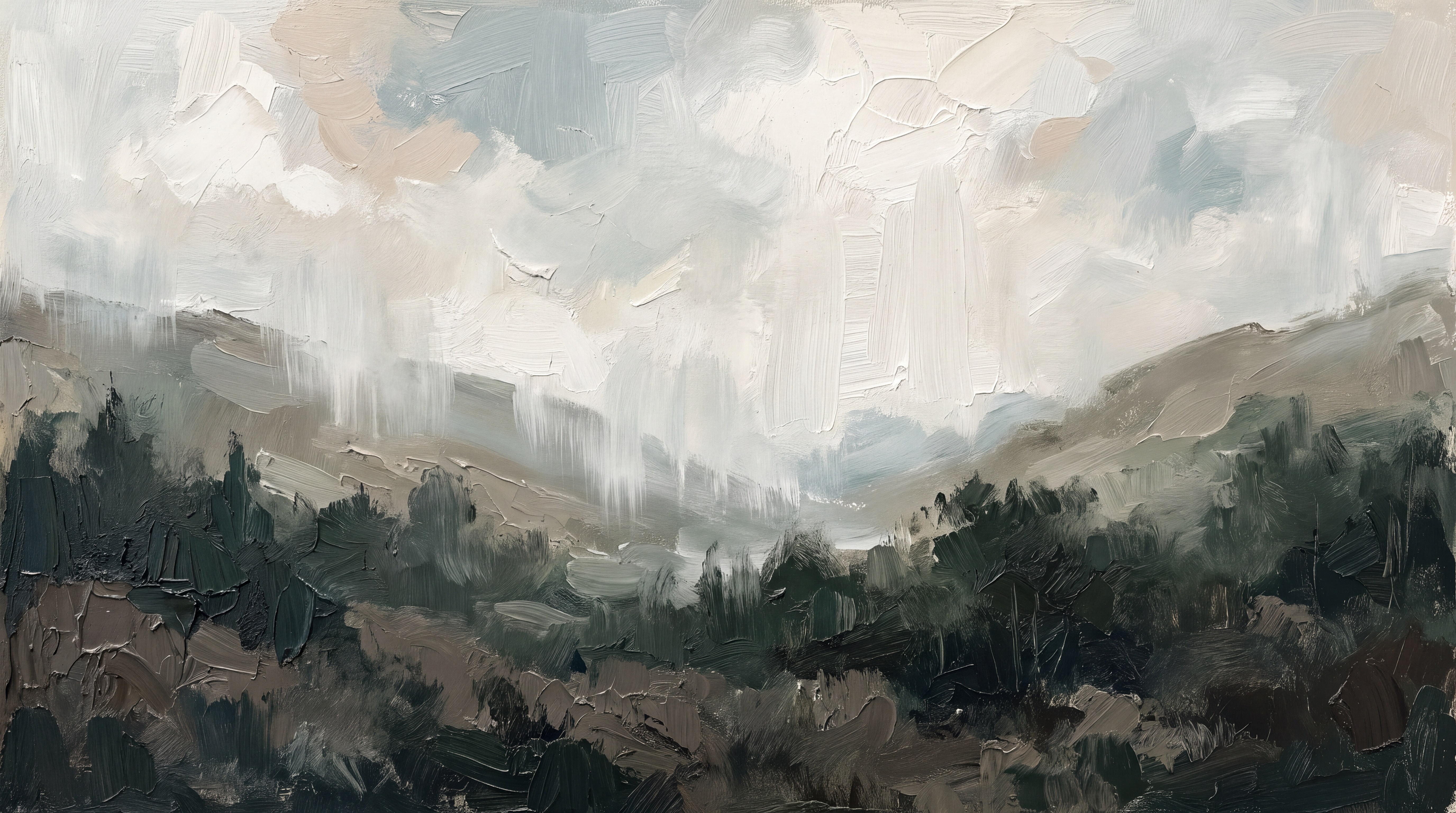 Grey Valley Scenic Wallpaper Mural, Peel-and-stick Finish