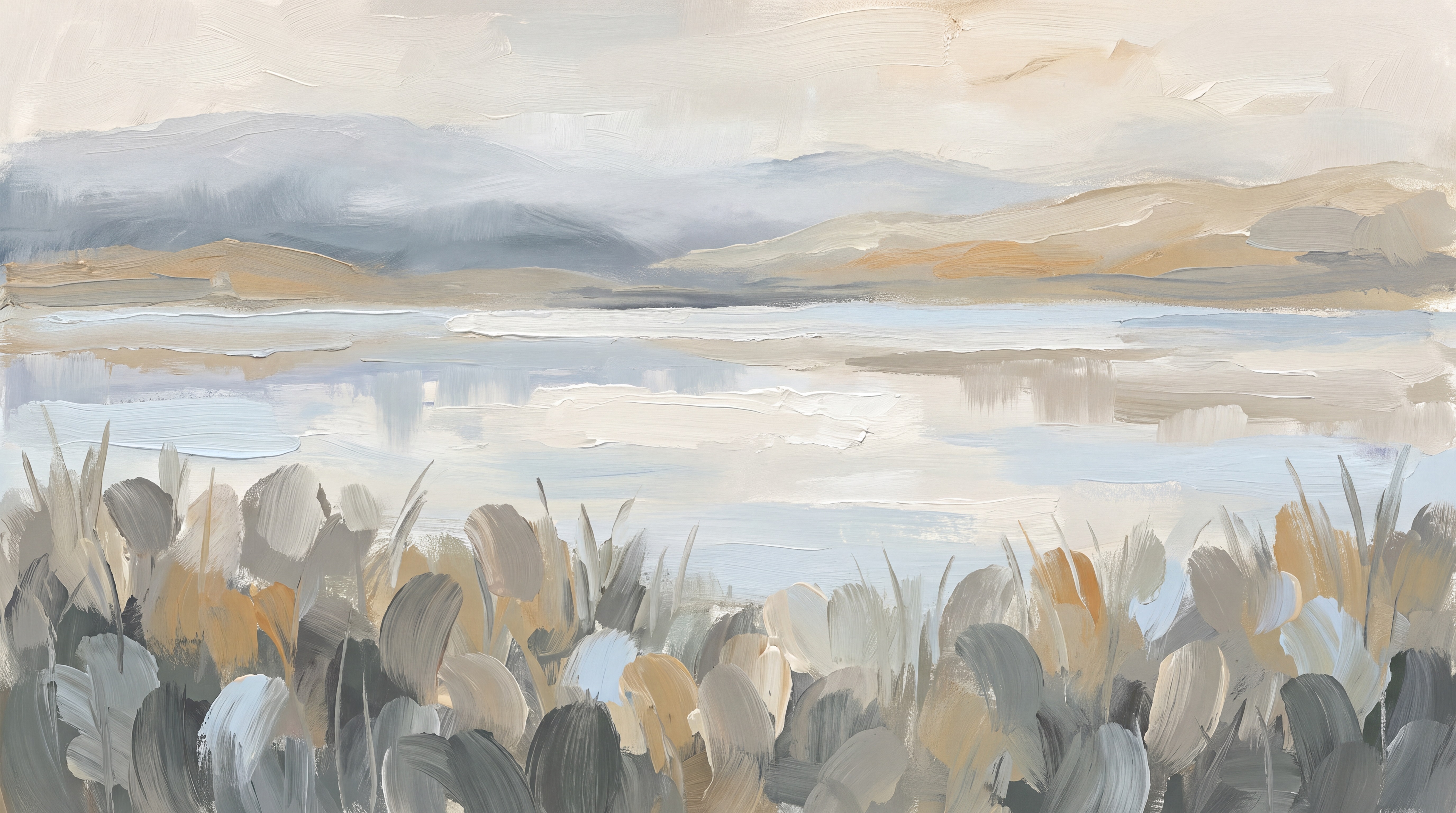 Blue Landscape Scenic Wallpaper Mural, Peel-and-stick Finish