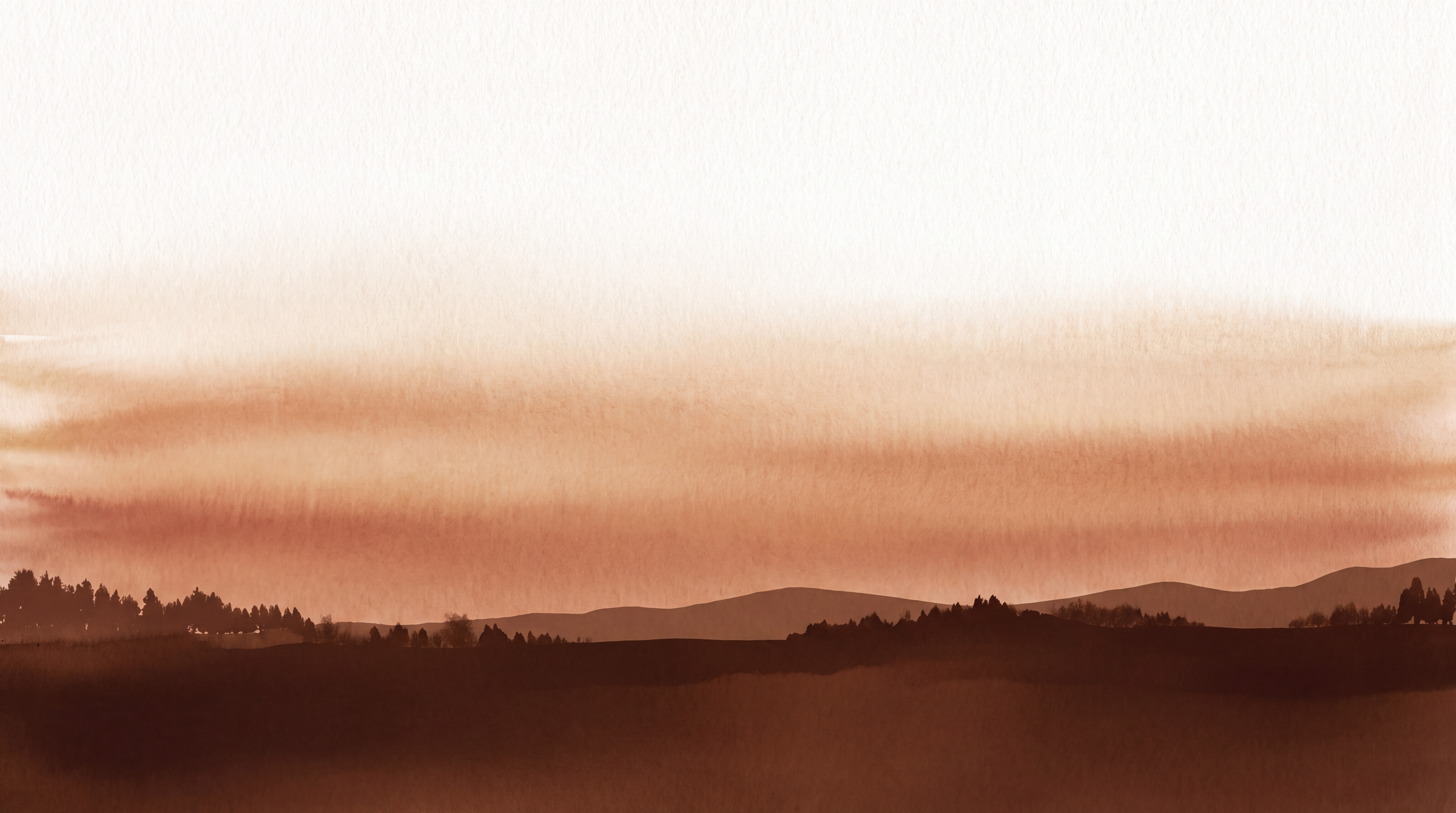 Rust Hills Scenic Wallpaper Mural, Peel-and-stick Finish