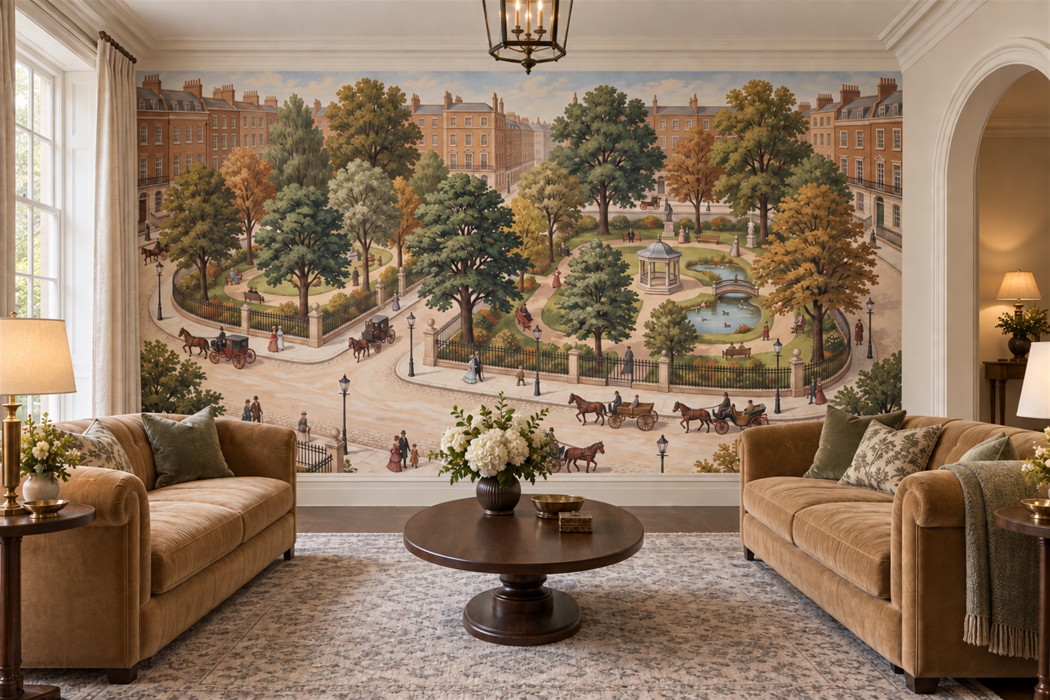 Rust Pattern Decorative Wallpaper Mural Living-room-wallpaper-murals, Peel-and-stick Finish
