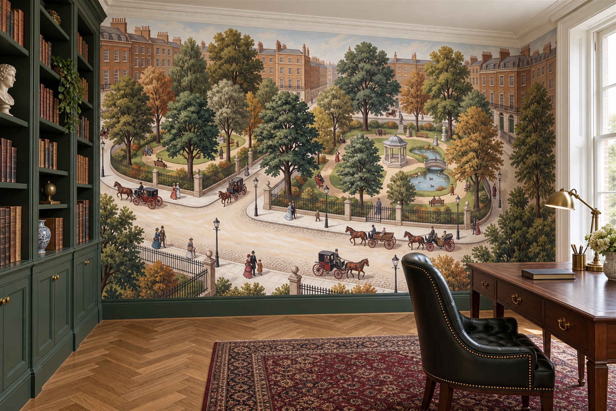 Rust Pattern Decorative Wallpaper Mural Home-office-wallpaper-murals, Peel-and-stick Finish