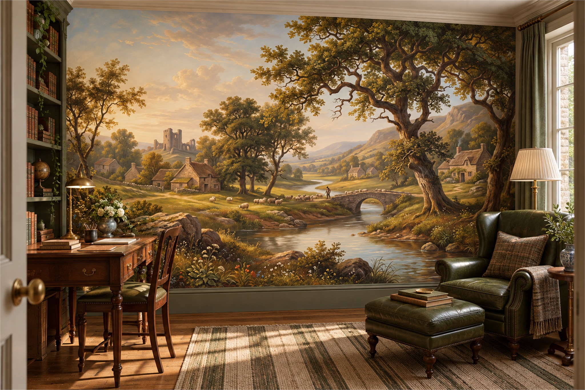 Is Mural Wallpaper Suitable for a Rental Home? — wallpaper mural design preview, peel-and-stick finish