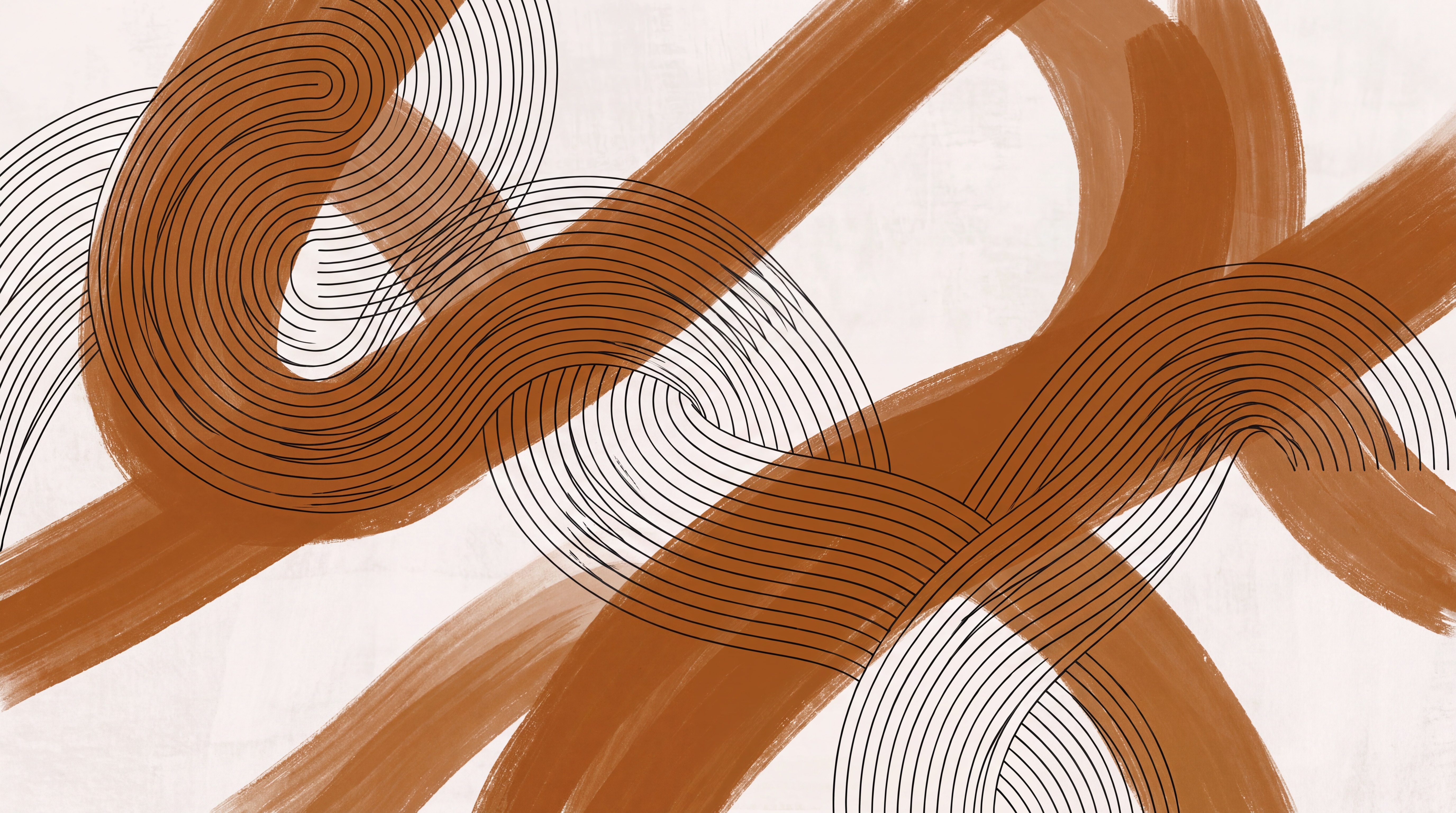 Rust Pattern Decorative Abstract Wallpaper Mural, Peel-and-stick Finish