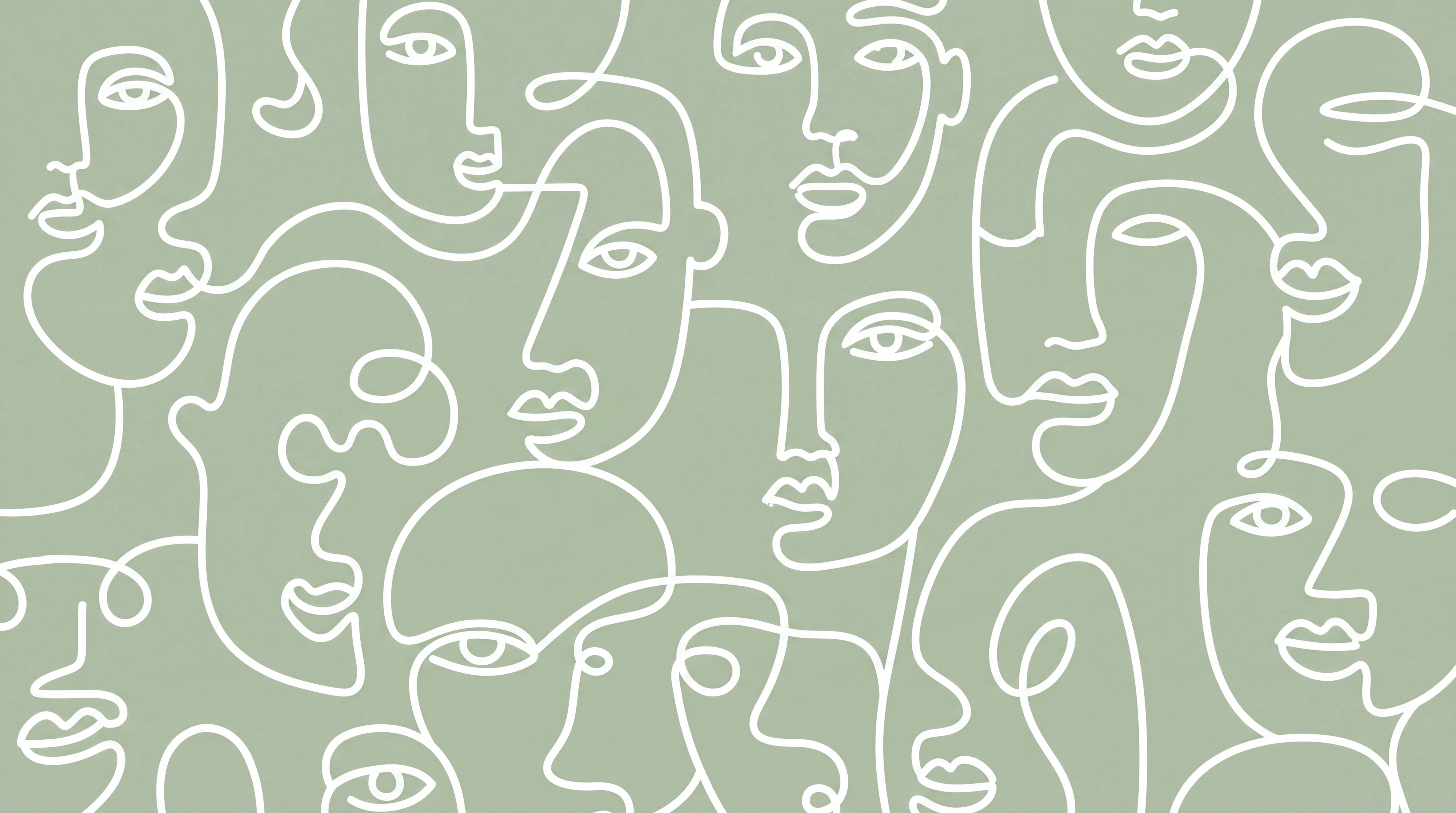 Sage Linear Abstract Wallpaper Mural, Peel-and-stick Finish