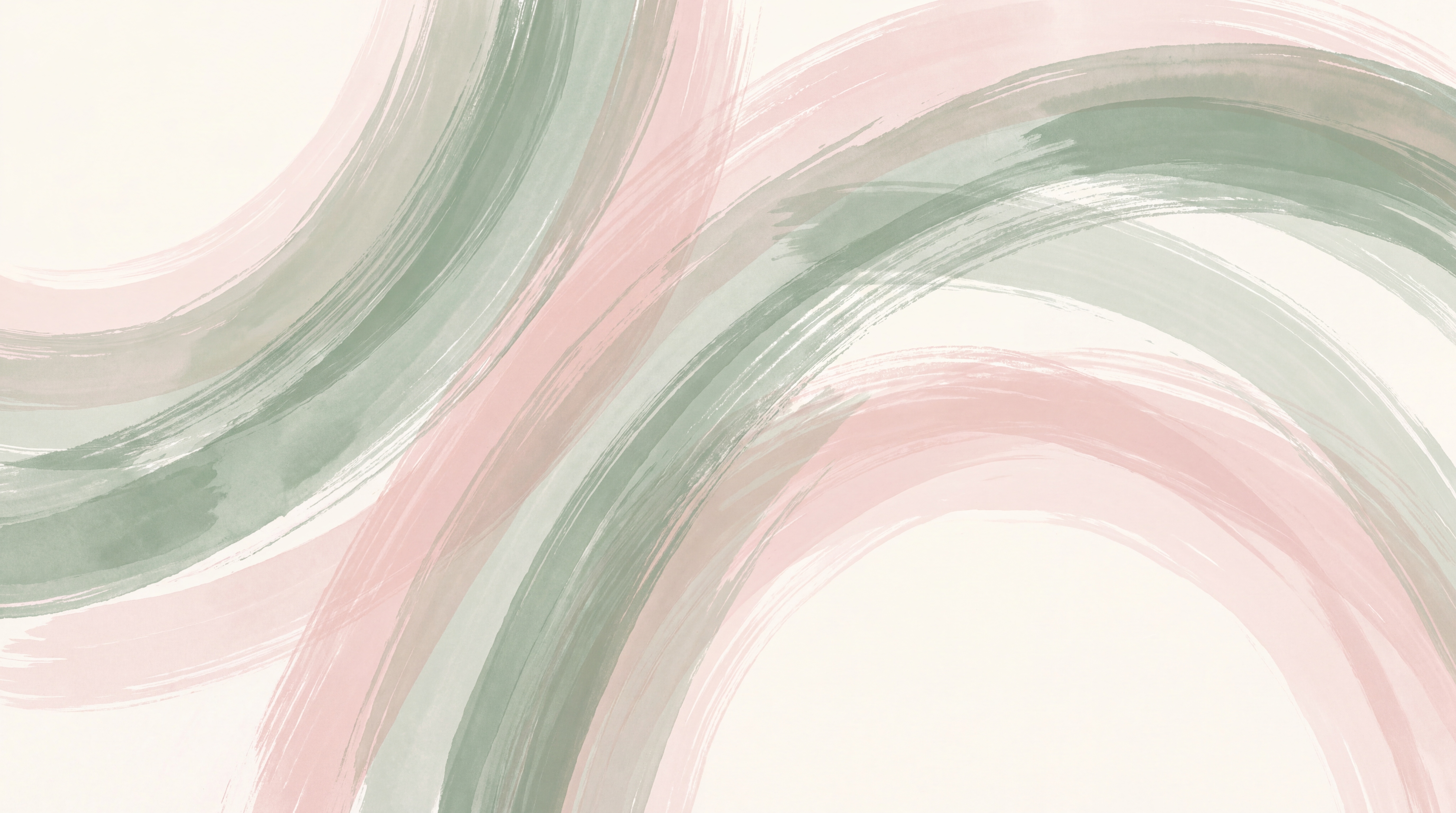 Sage Pattern Decorative Wallpaper Mural Layered Rhythm Wallpaper Mural, Peel-and-stick Finish
