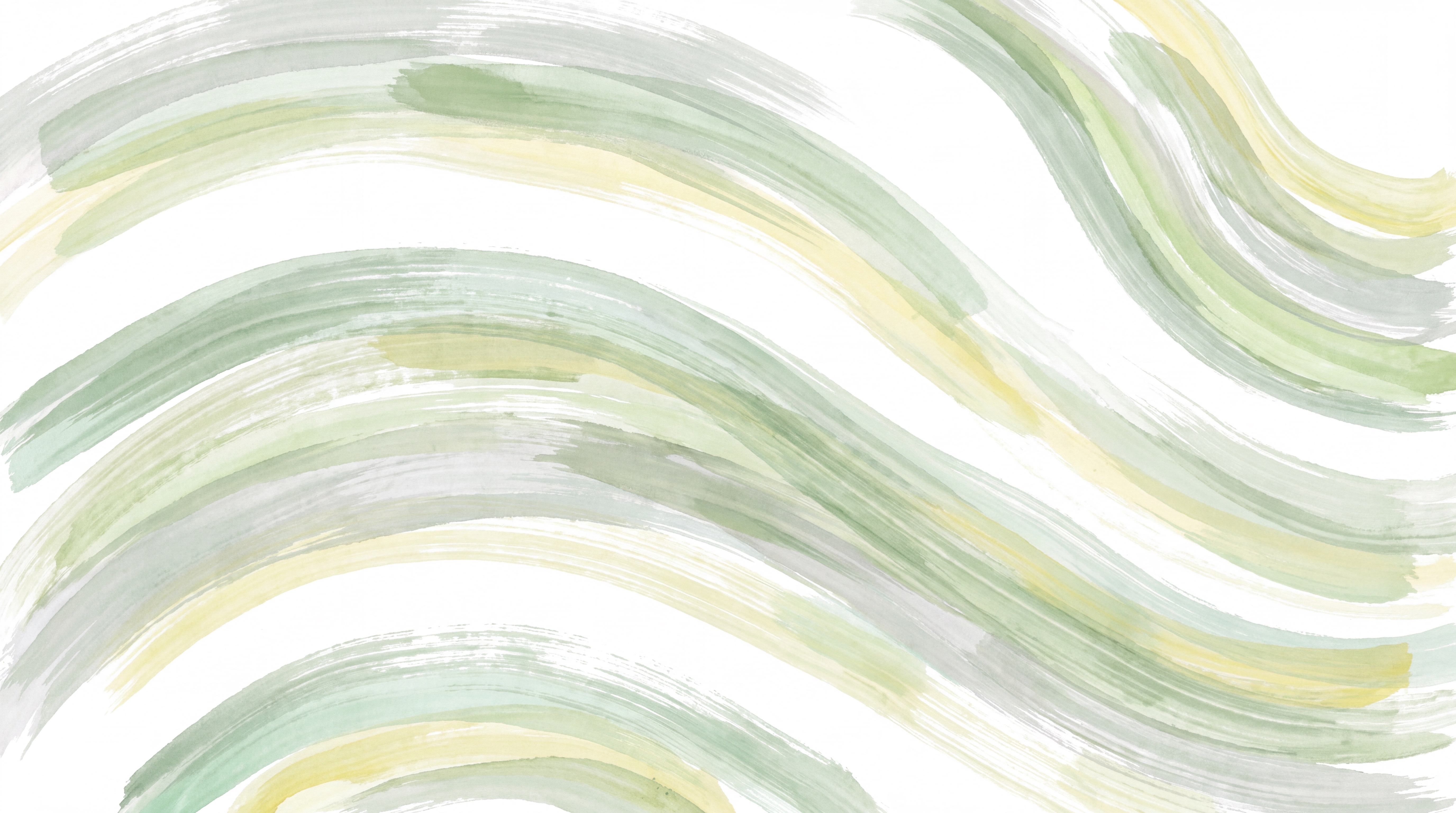 Sage Waves Artful Wallpaper Mural, Peel-and-stick Finish