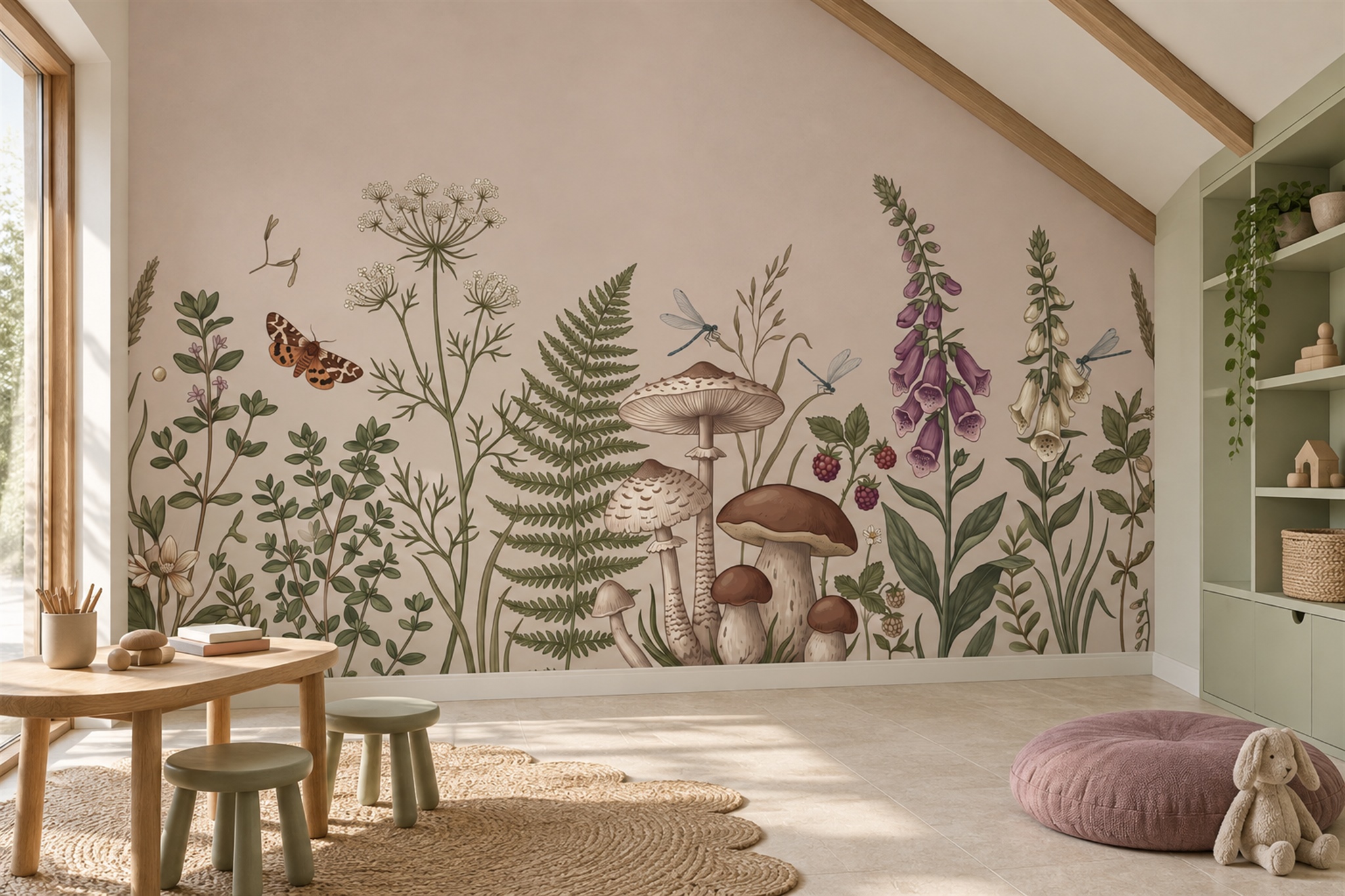 Are Large-Scale Mural Wallpapers Suitable for Small Rooms? — wallpaper mural design preview, peel-and-stick finish