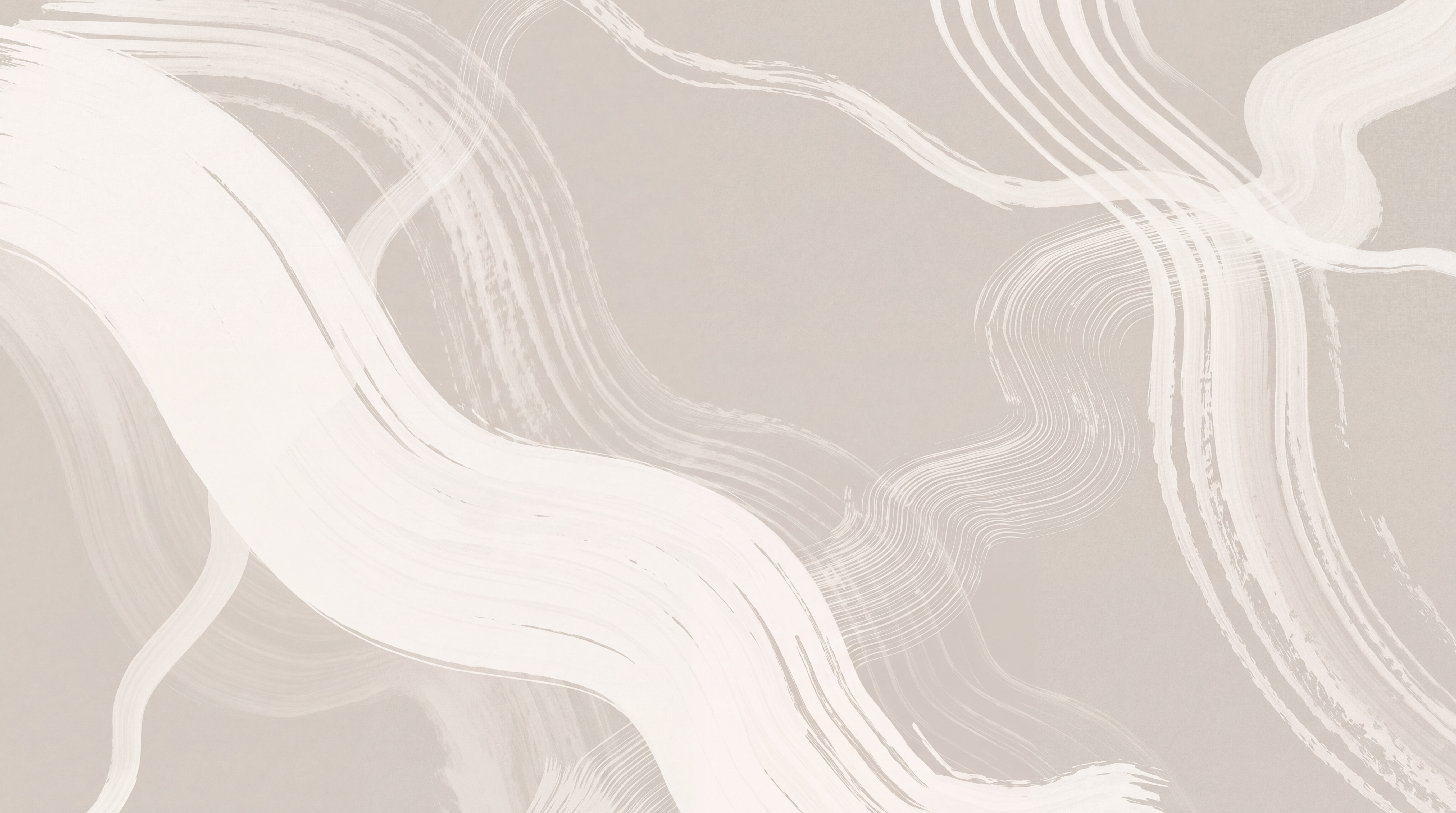 Beige Linear Abstract Decorative Wallpaper Mural, Peel-and-stick Finish