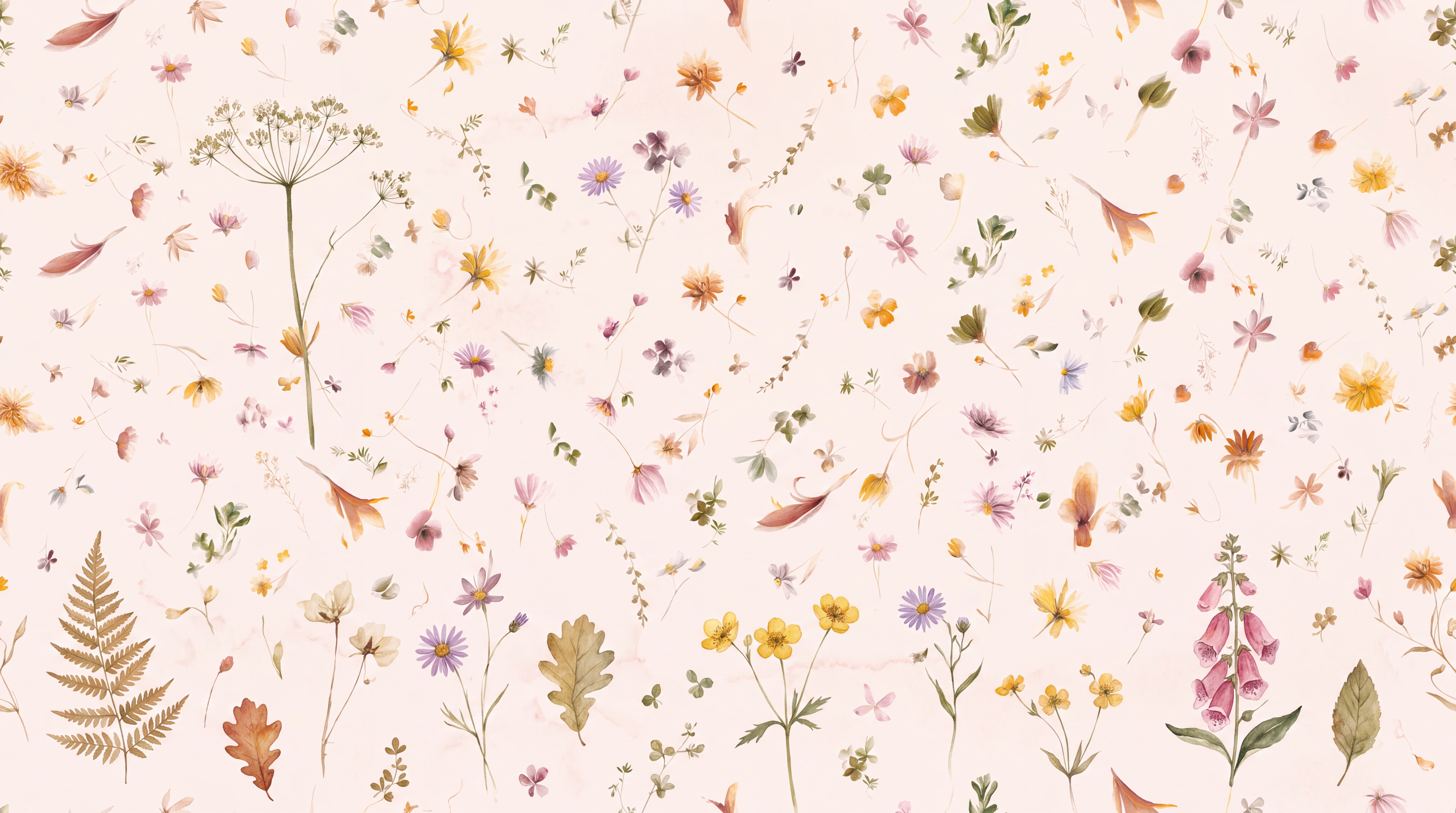 Pink Pattern Decorative Wallpaper Mural Layered, Peel-and-stick Finish