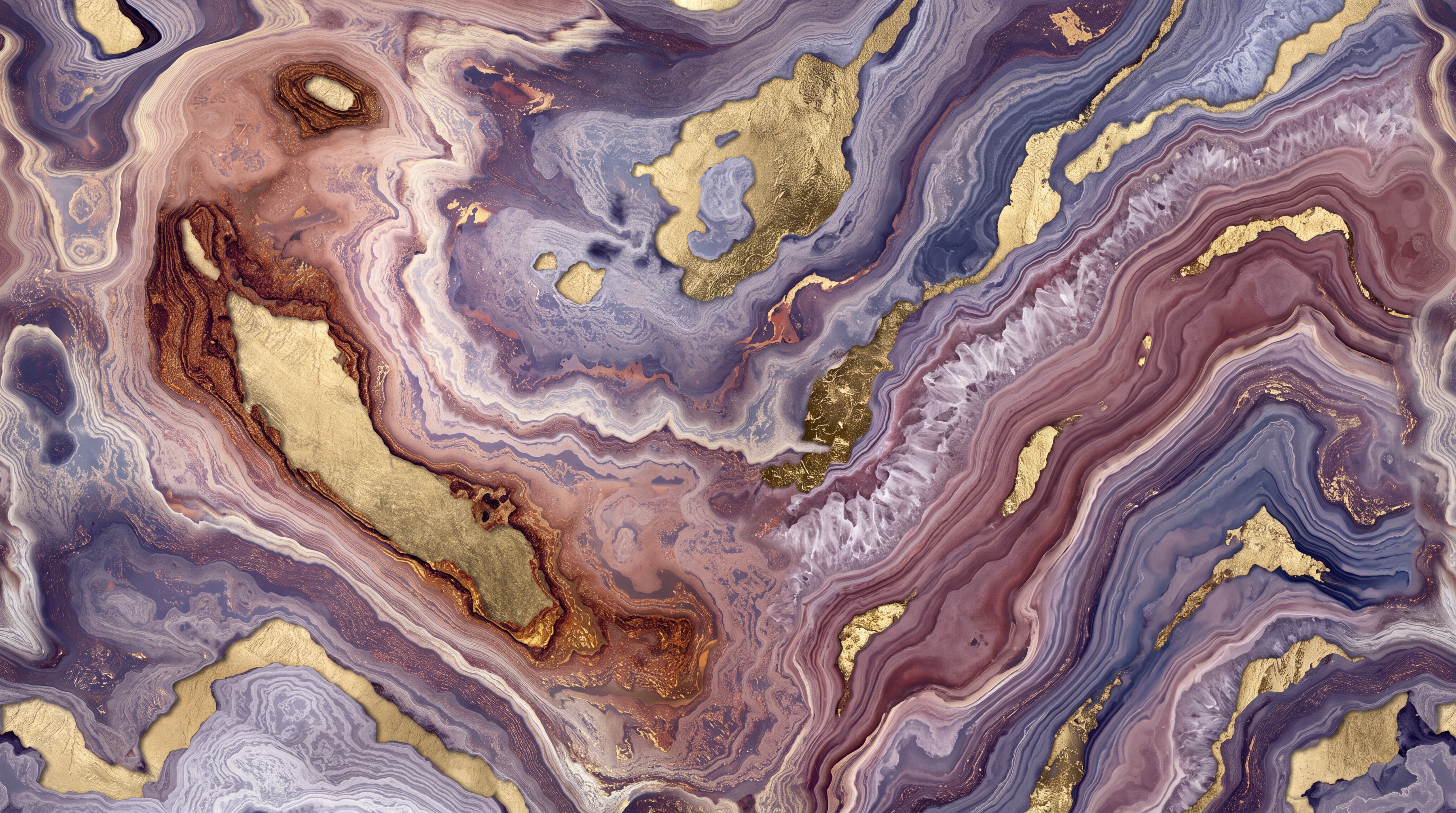 Purple Agate Decorative Wallpaper Mural Accent-wall-wallpaper-murals, Peel-and-stick Finish
