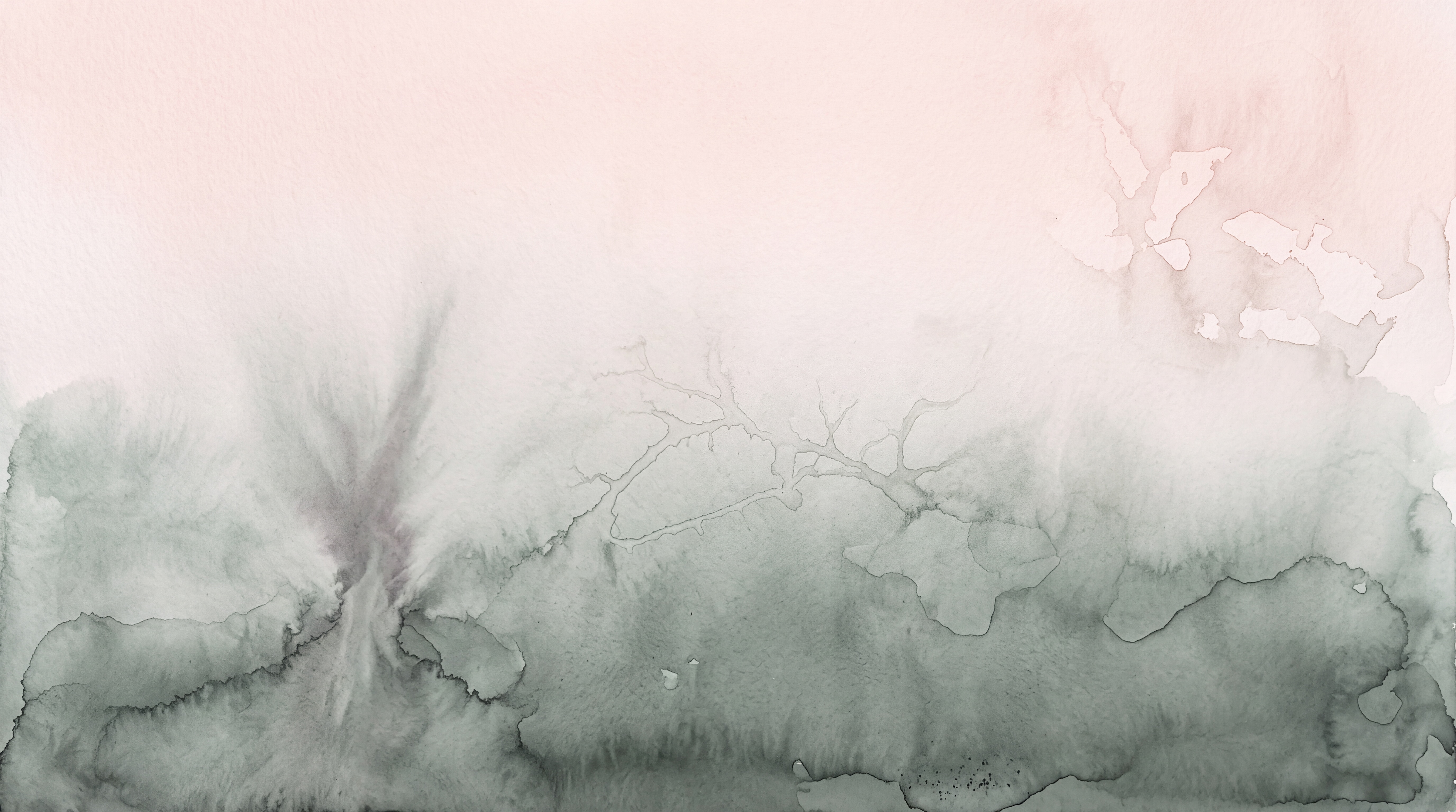 Pink Washed Artful Wallpaper Mural, Peel-and-stick Finish