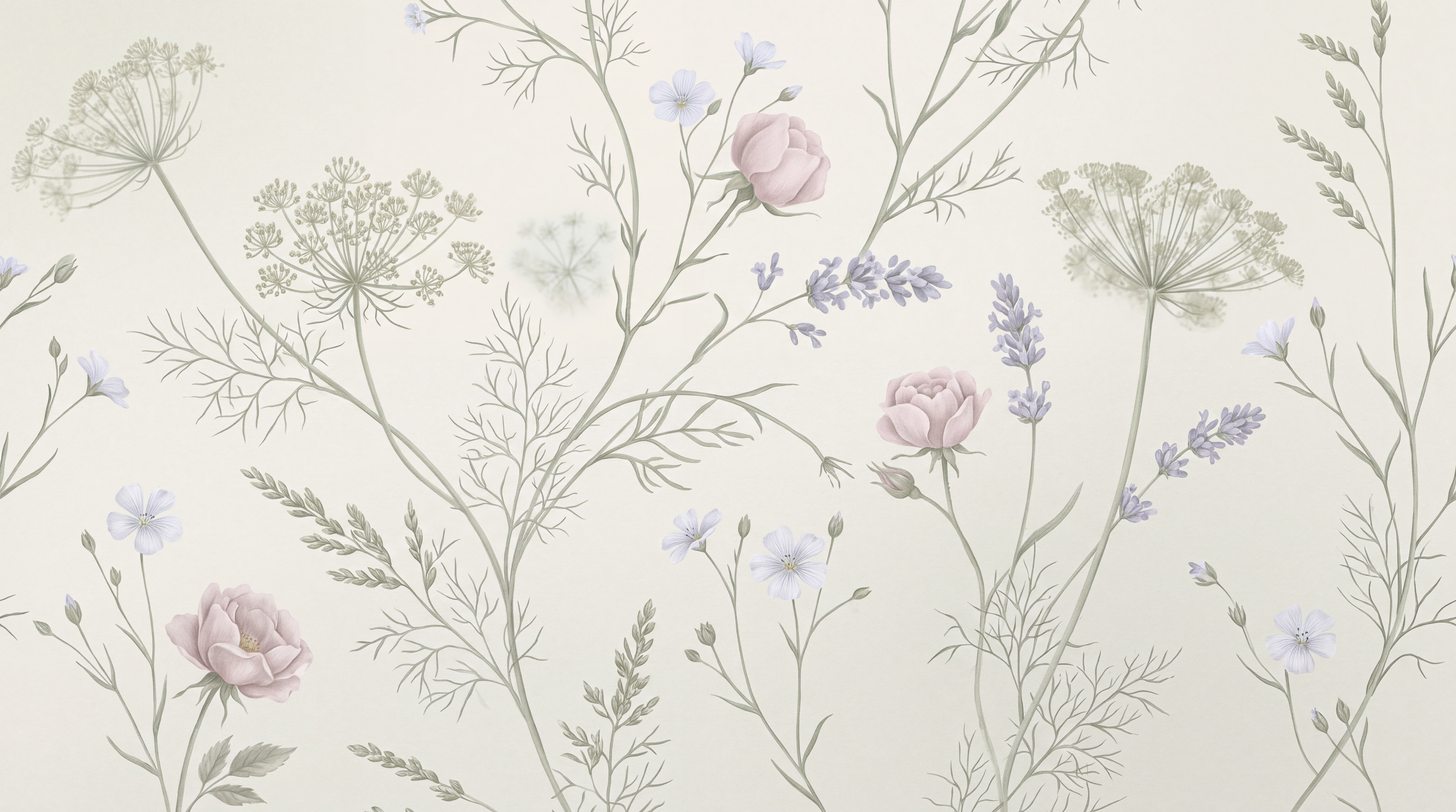 Sage Meadow Scenic Wallpaper Mural, Peel-and-stick Finish