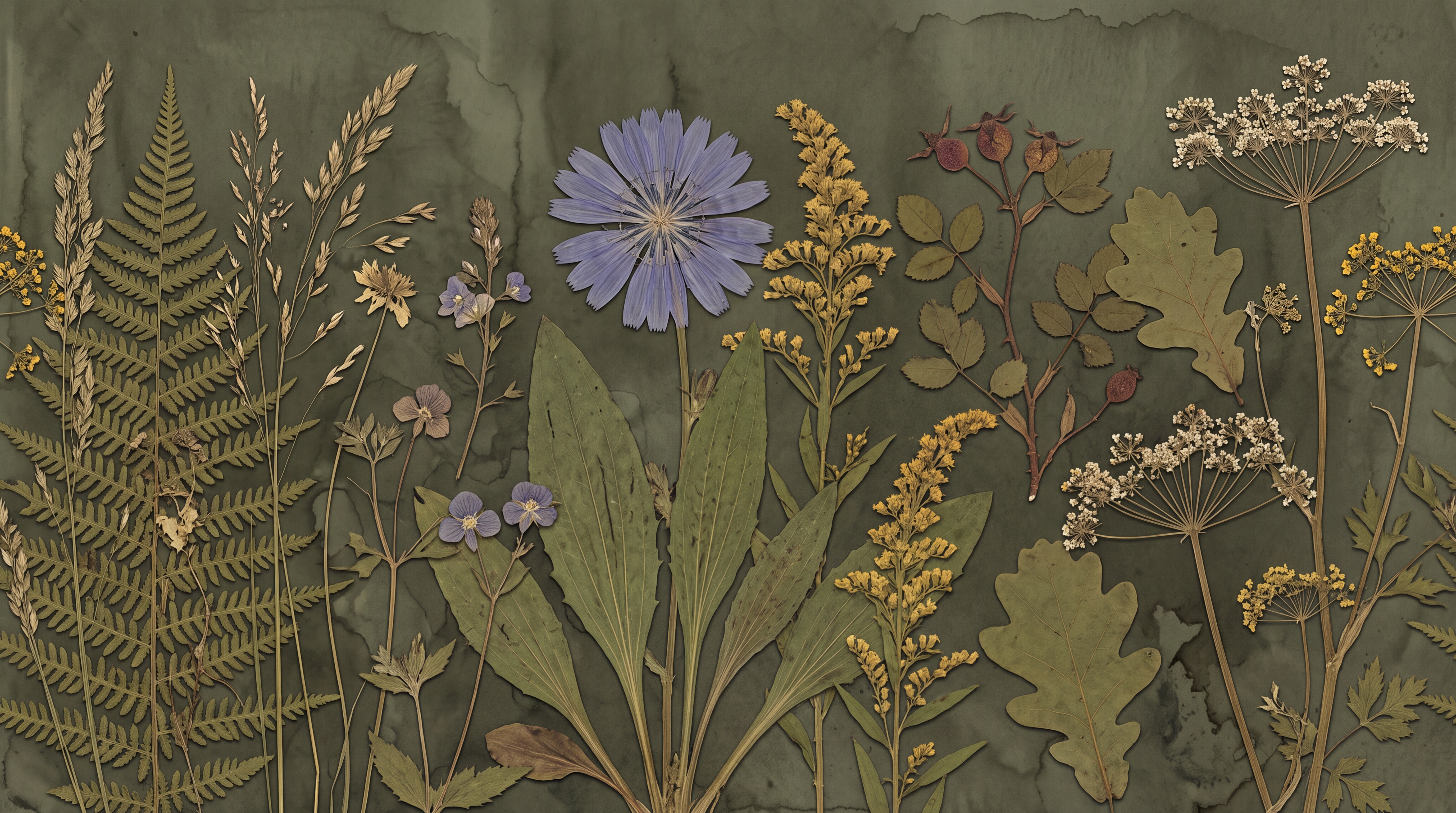 Olive Botanical Botanical Abstract Wallpaper Mural, Peel-and-stick Finish