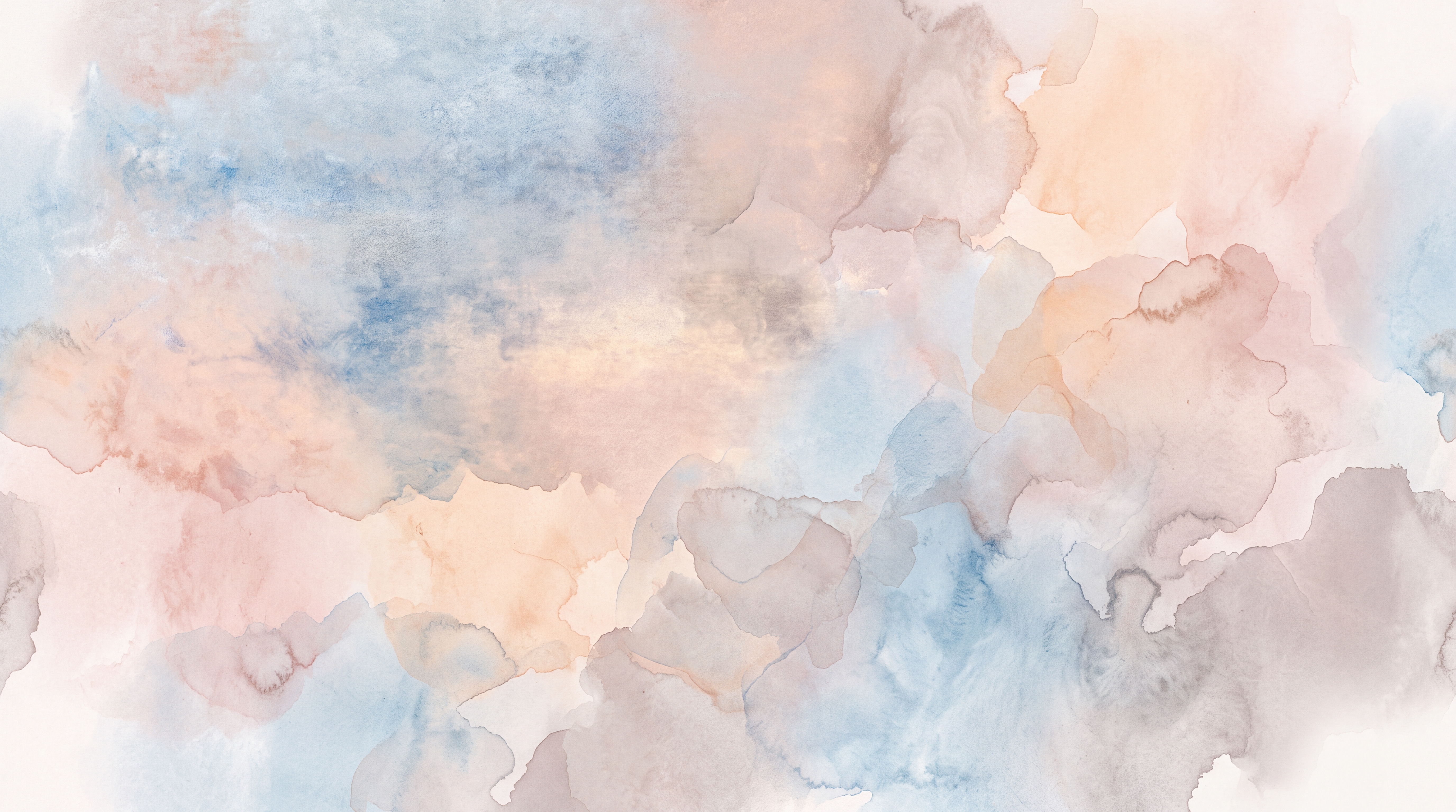 Peach Washed Artful Abstract Wallpaper Mural, Peel-and-stick Finish