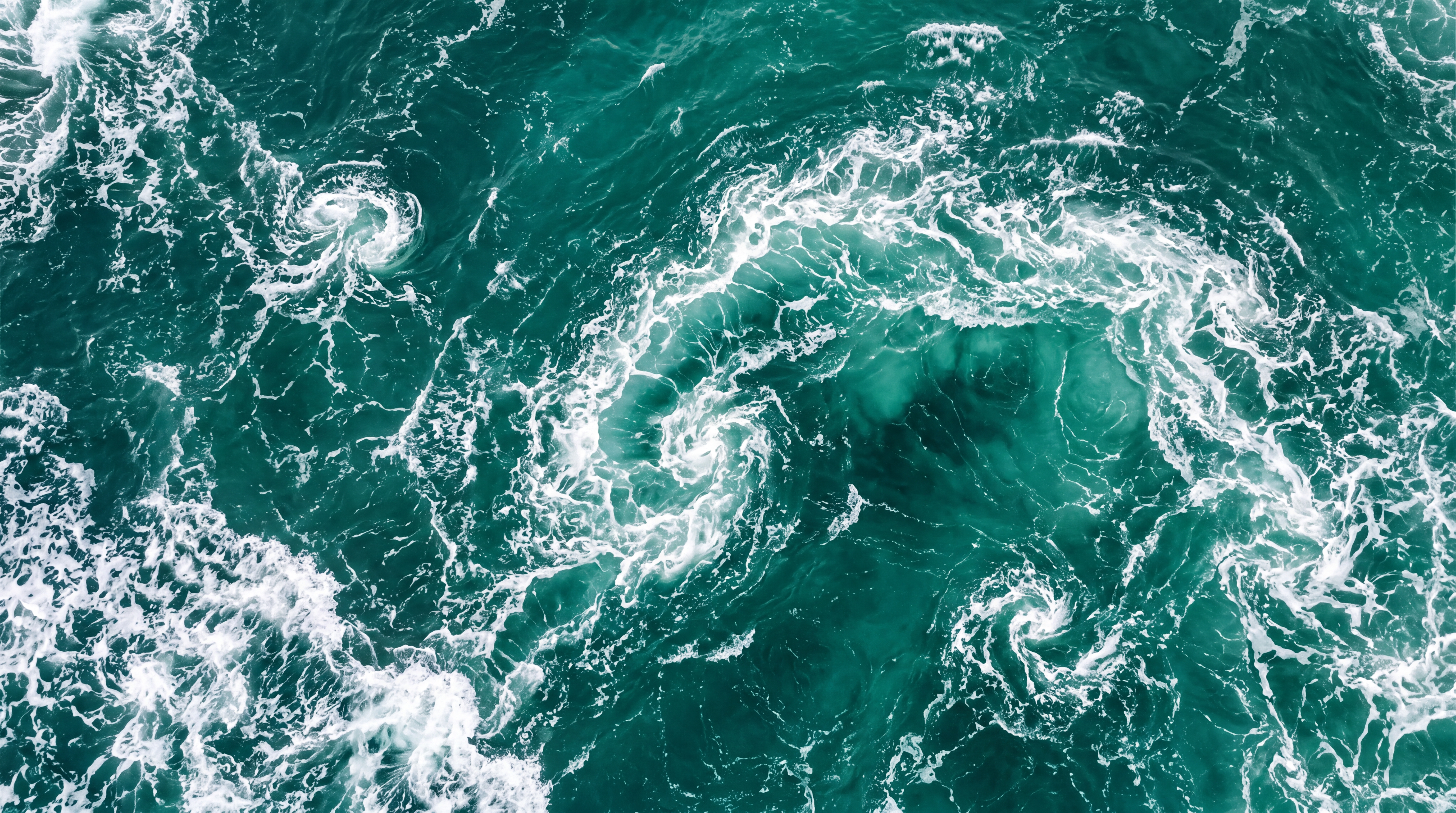 Teal Ocean Scenic Wallpaper Mural, Peel-and-stick Finish