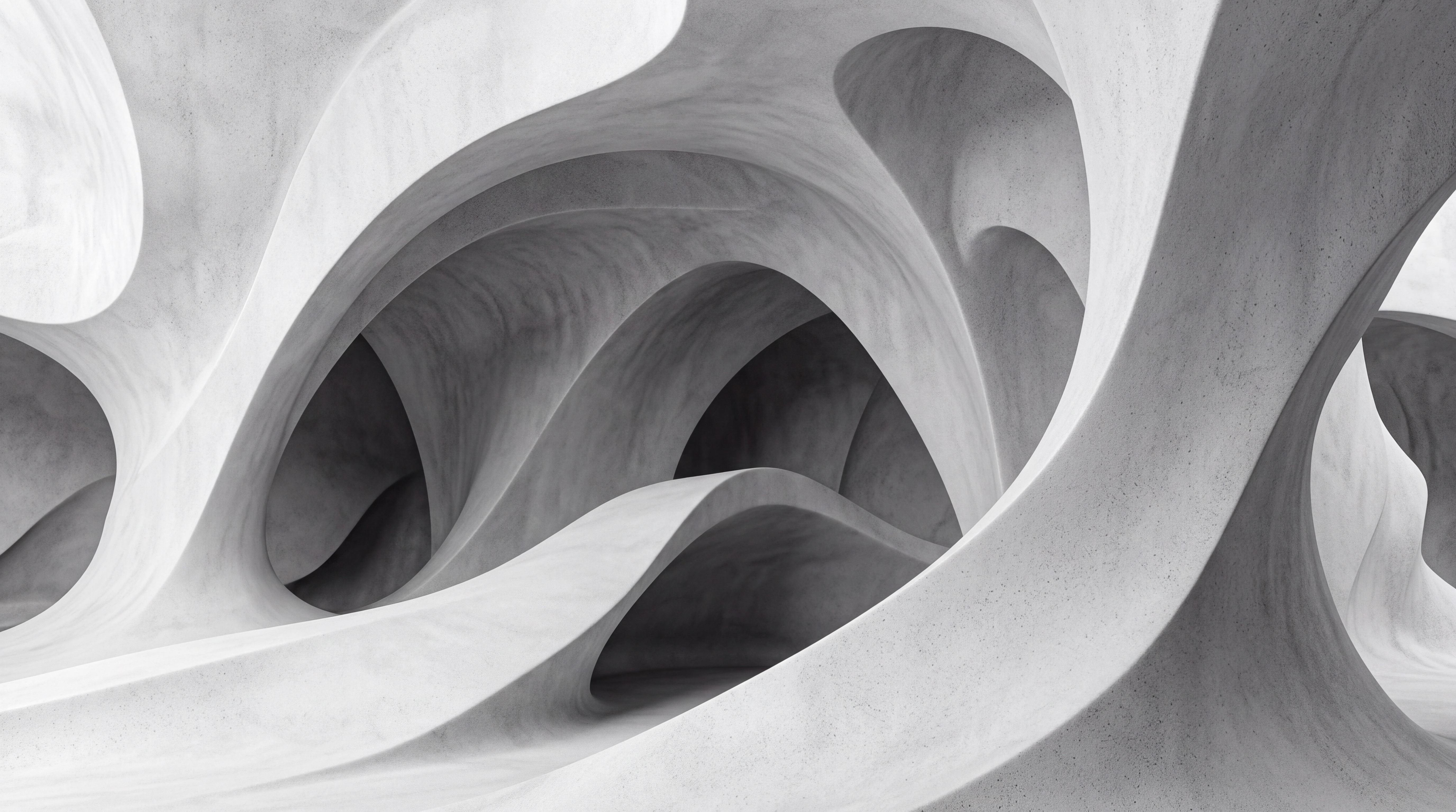 Grey Arched Abstract Wallpaper Mural, Peel-and-stick Finish
