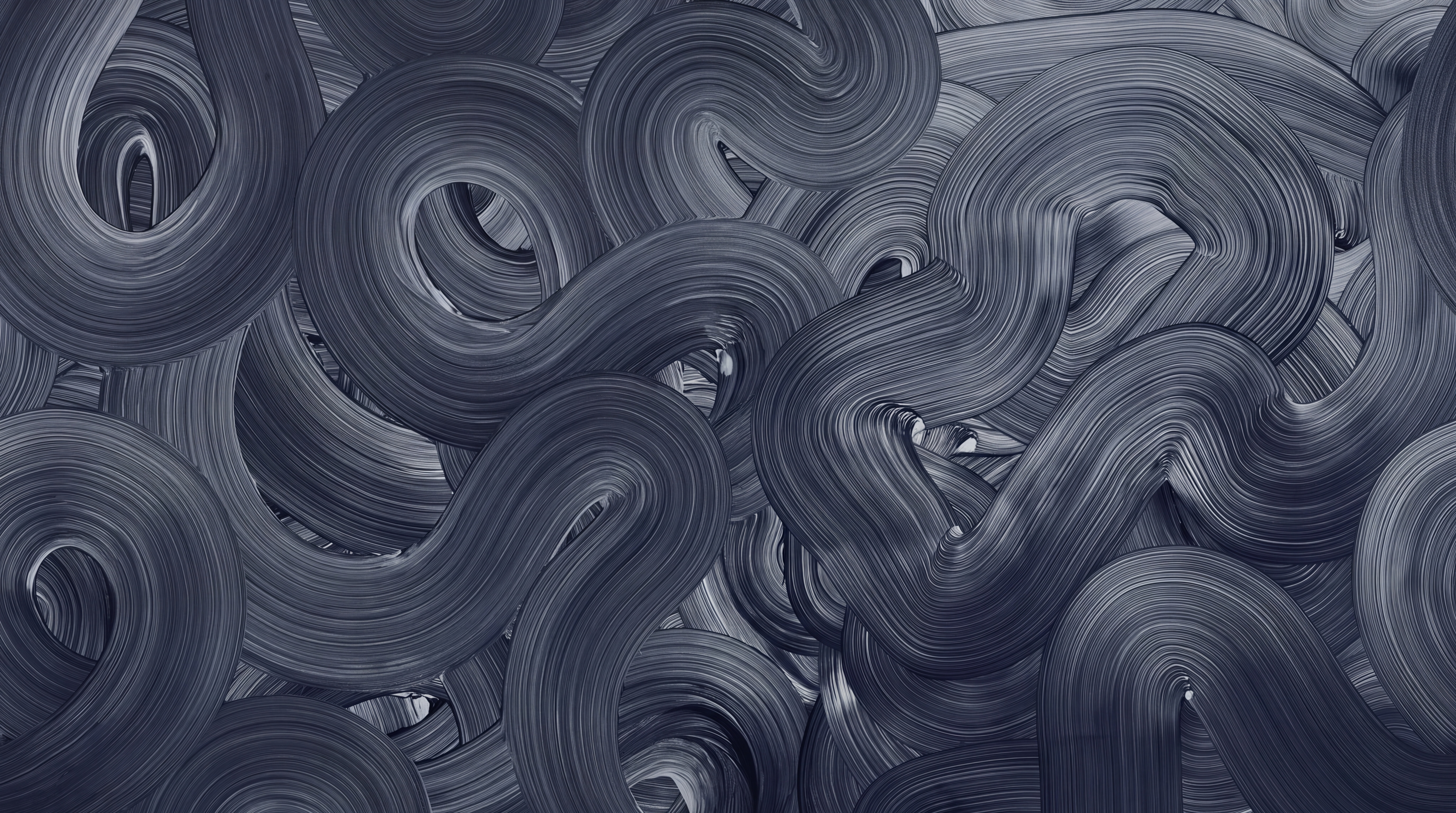 Navy Swirl Artful Wallpaper Mural Bedroom-wallpaper-murals, Peel-and-stick Finish